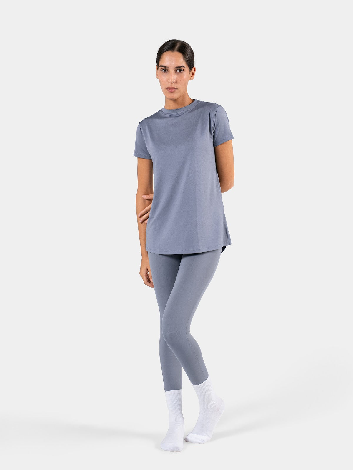 MOVE LOOSE T-SHIRT STEEL-BLUE 1
