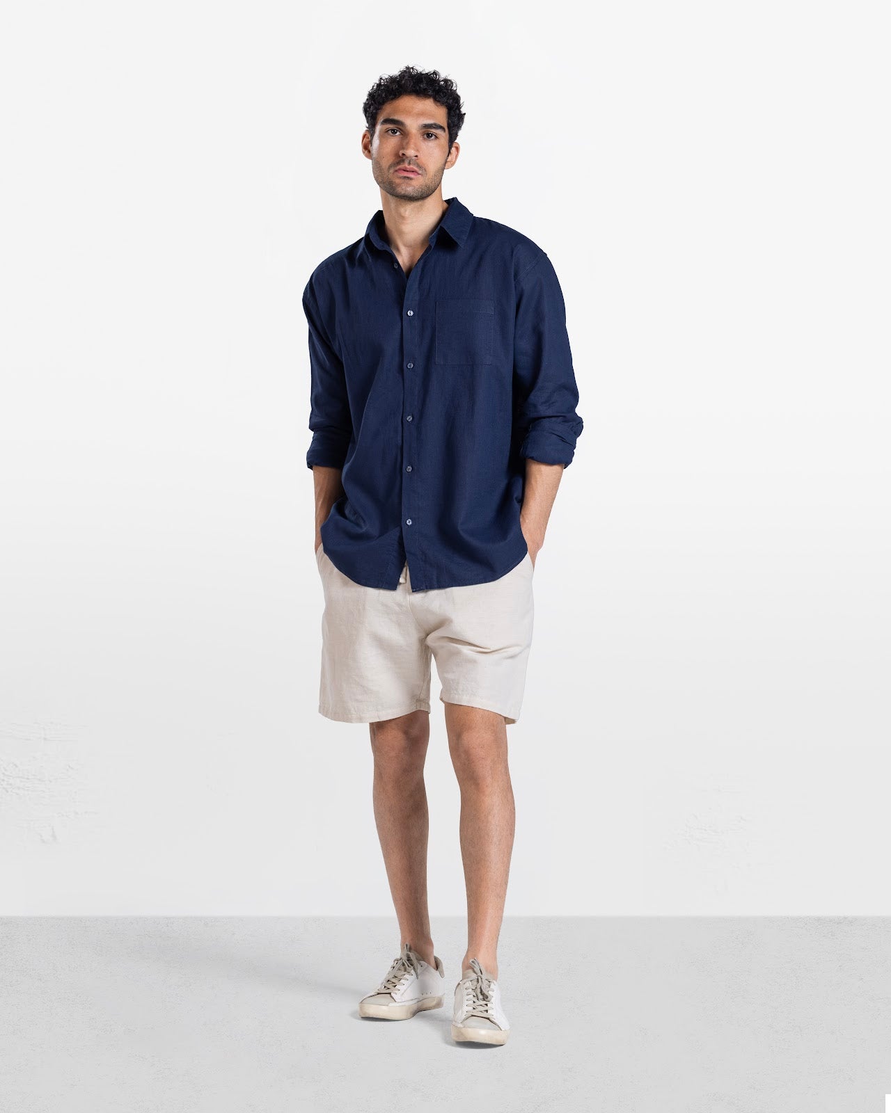 MEN'S LONG SLEEVE SHIRT NAVY 5