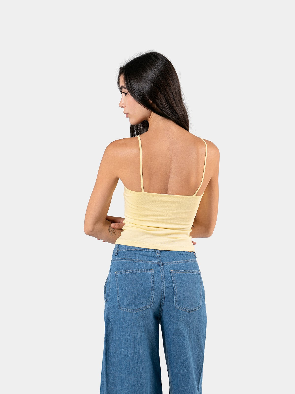 SPAGHETTI STRAP TOP YELLOW 5