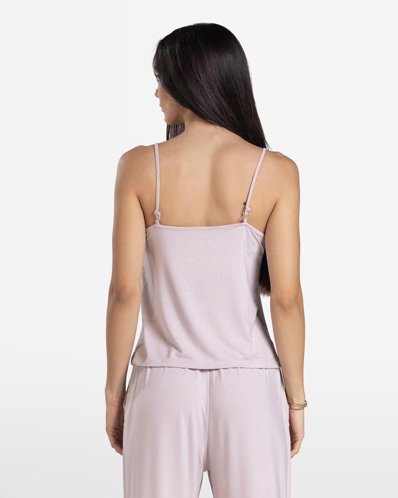 LACE TRIM CAMI PANTS SET POWDER PINK 2