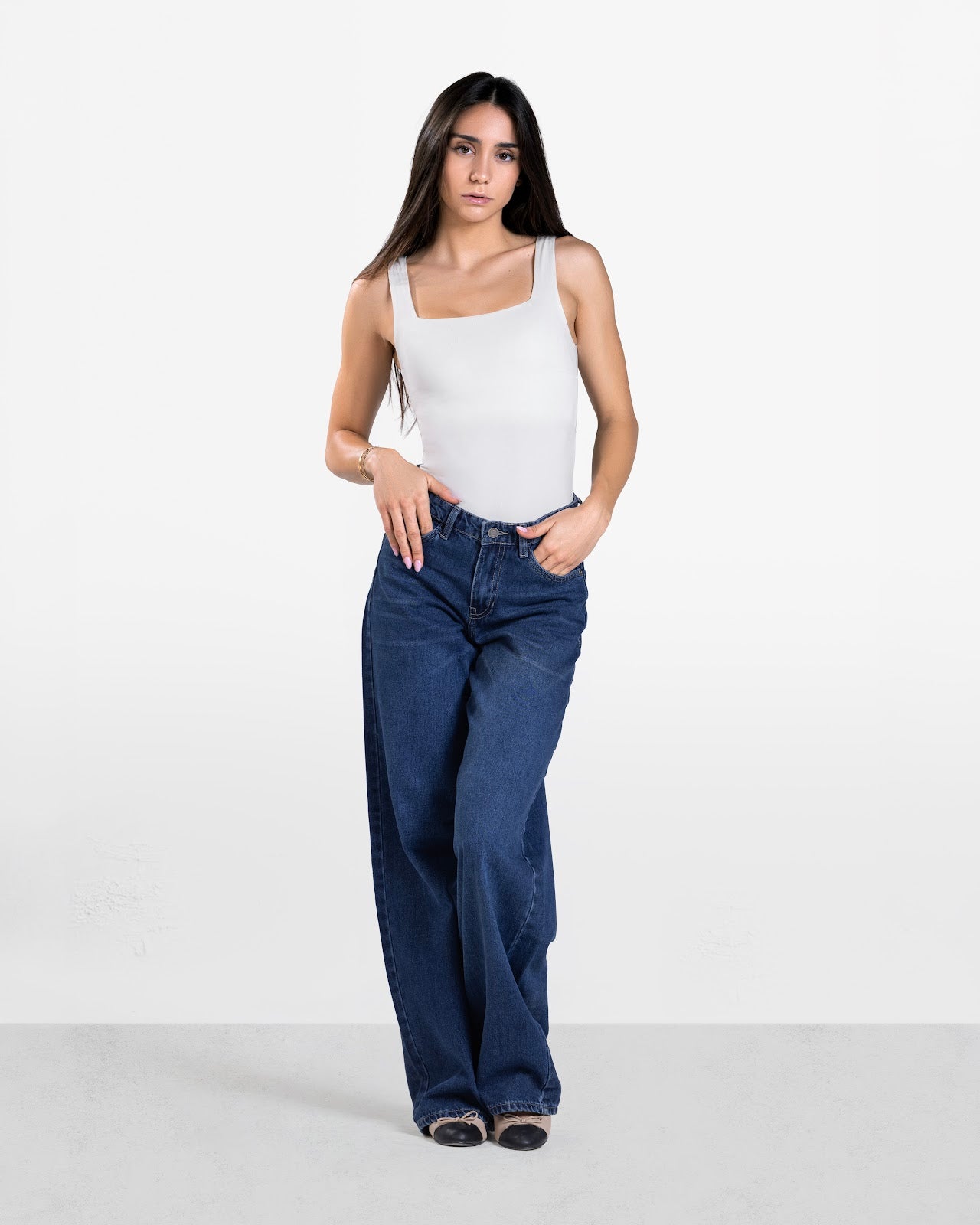ROUND NECK BODYSUIT OFF-WHITE 4