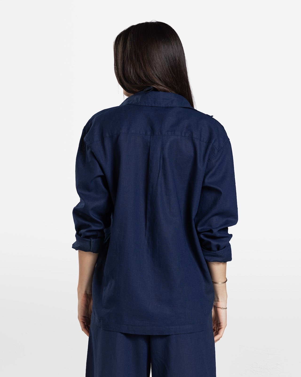 LINEN SHIRT NAVY 2