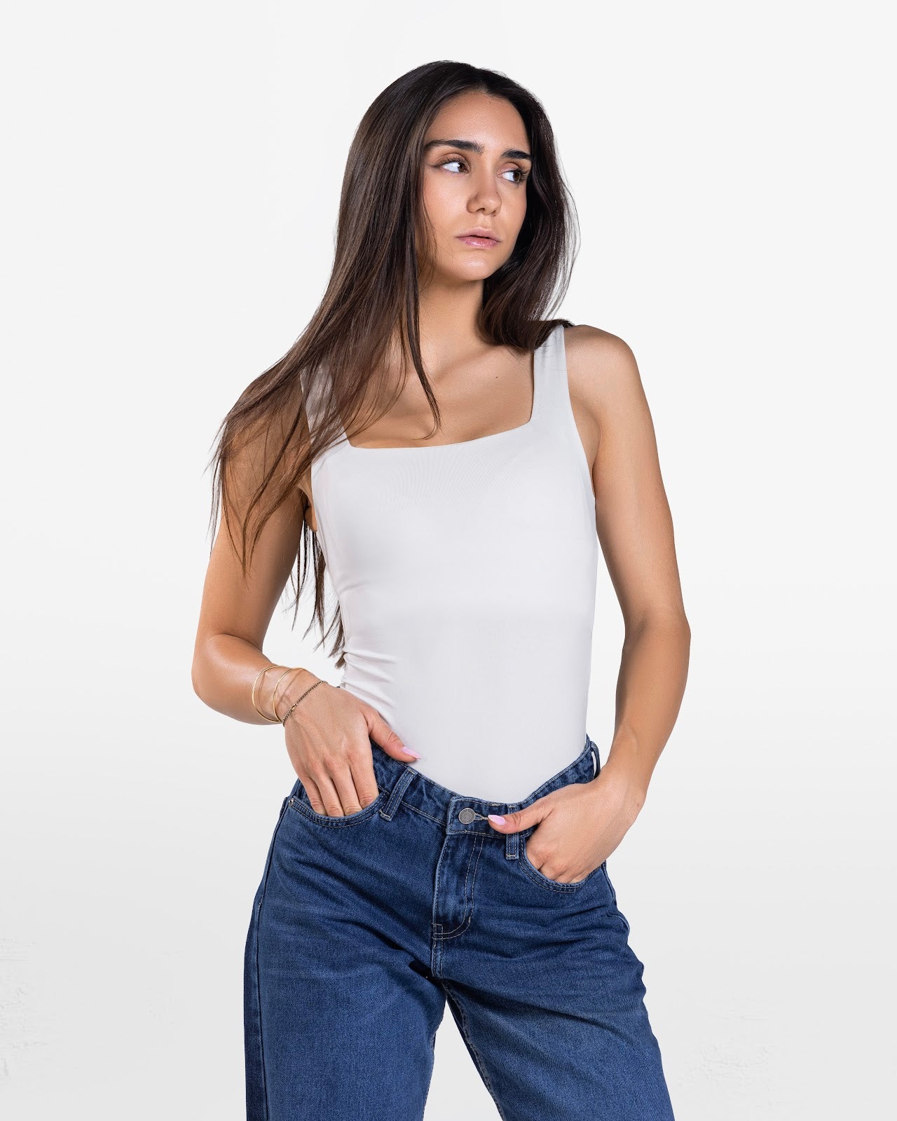ROUND NECK BODYSUIT OFF-WHITE 6