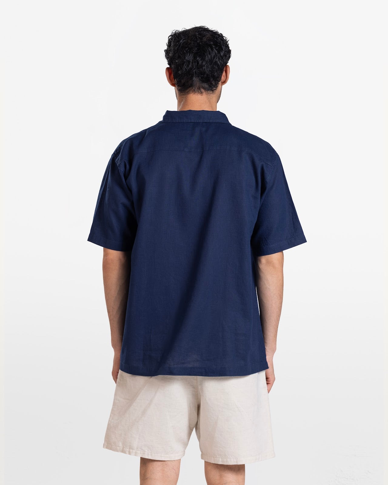 MEN'S LINEN SHIRT NAVY 2