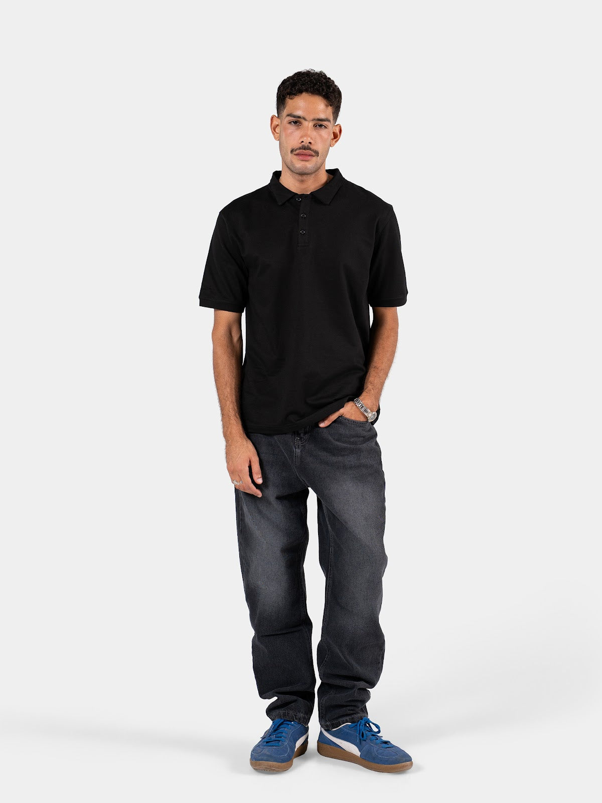 MEN'S POLO SHIRT BLACK 1