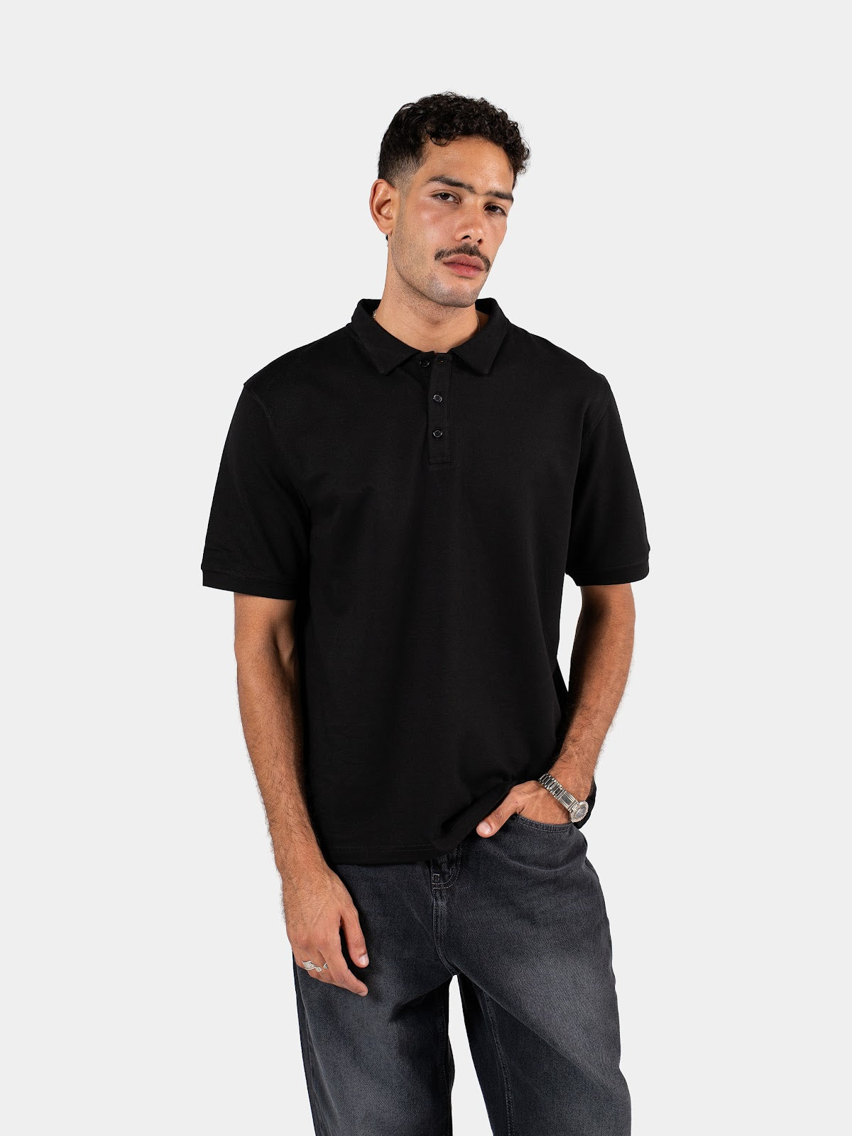 MEN'S POLO SHIRT BLACK 2