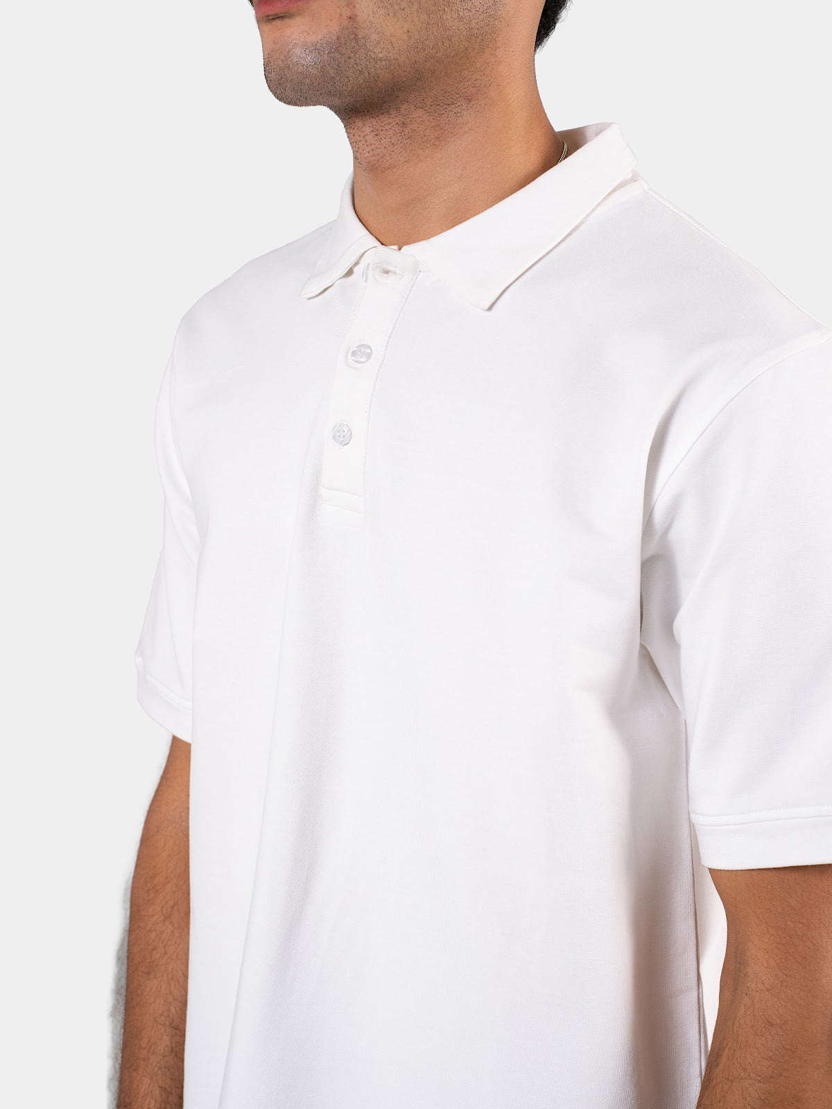 MEN'S POLO SHIRT WHITE 5