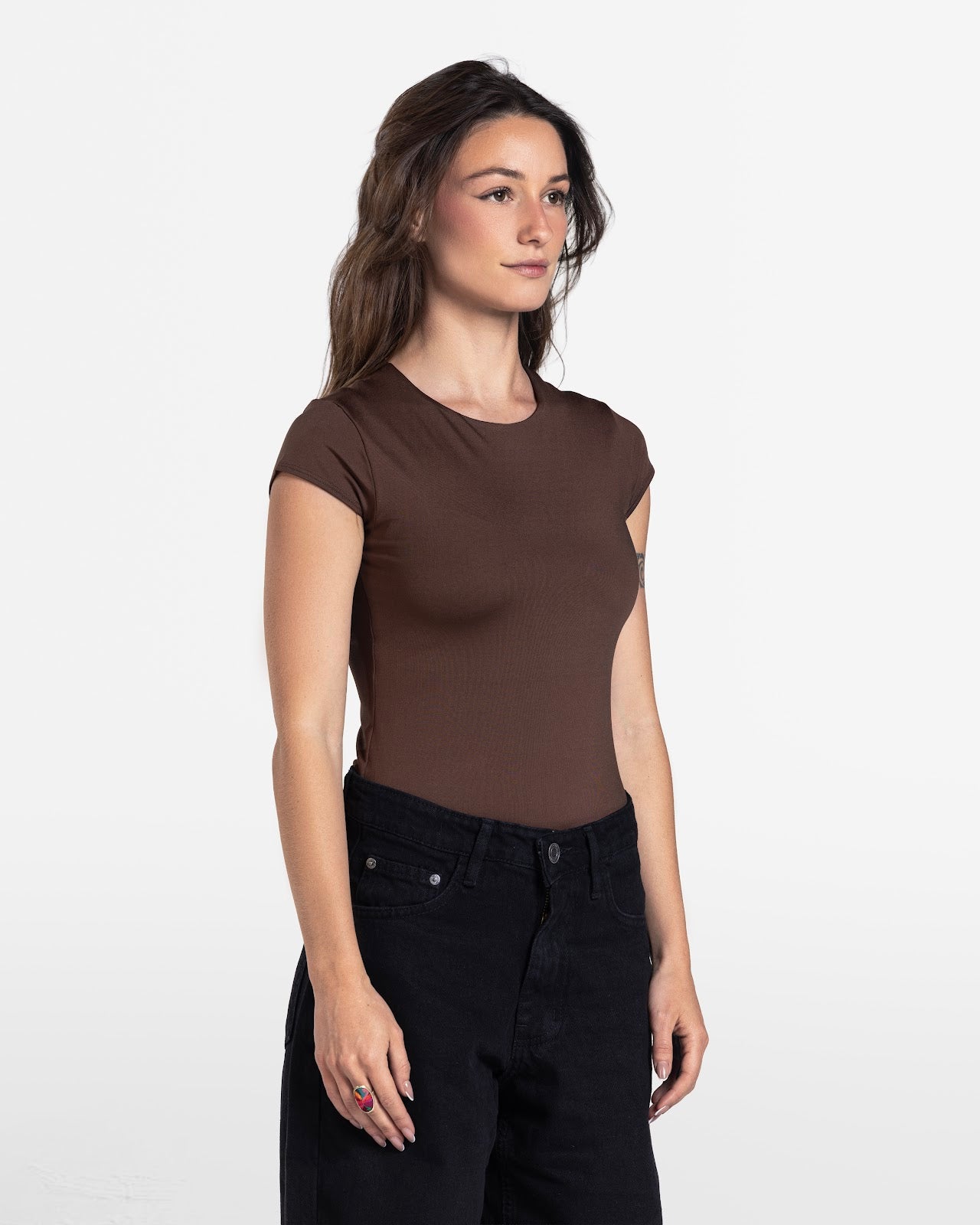 SHORT SLEEVE BODYSUIT BROWN 3