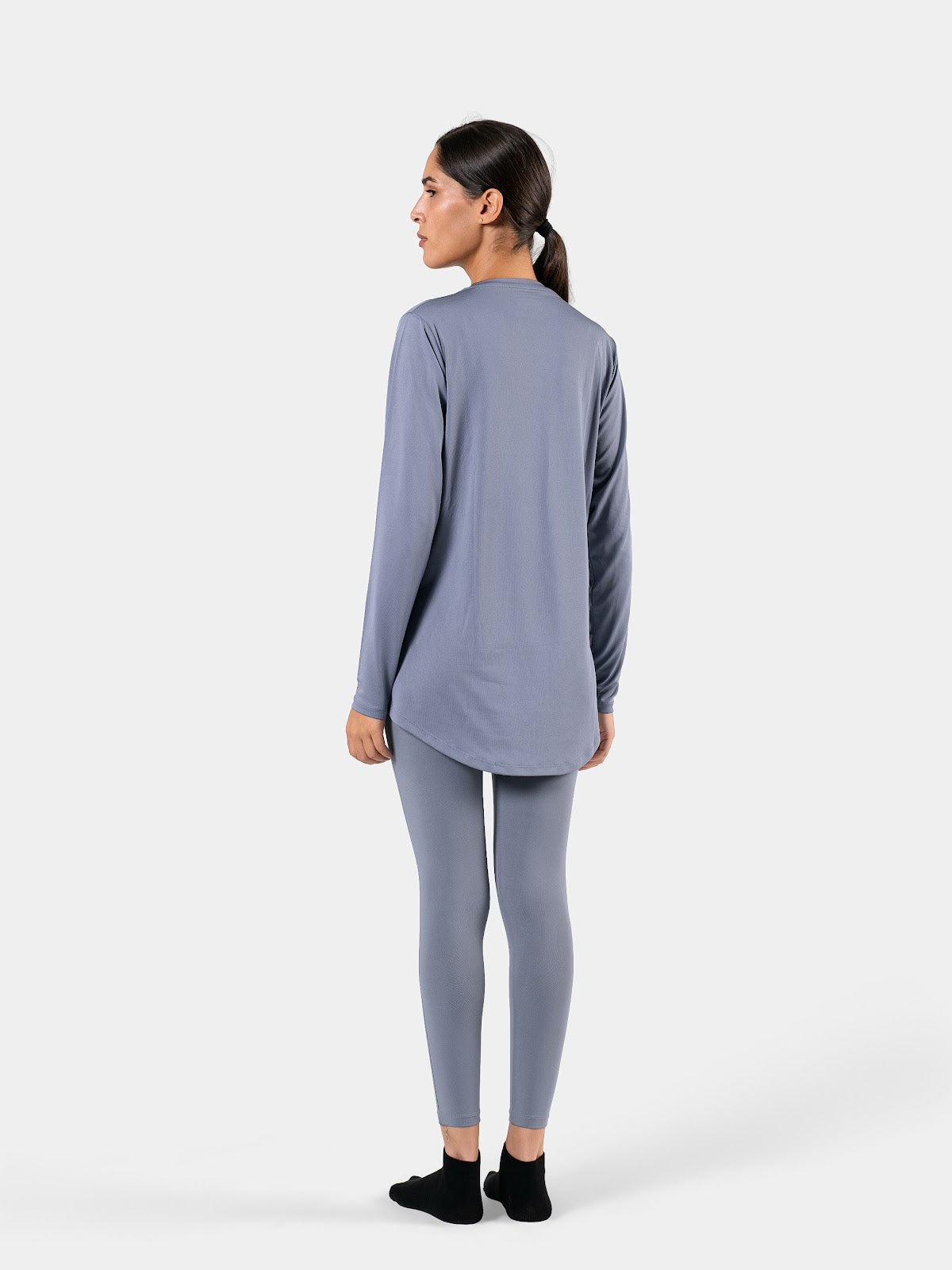 MOVE LOOSE LONG SLEEVE TOP STEEL-BLUE 4