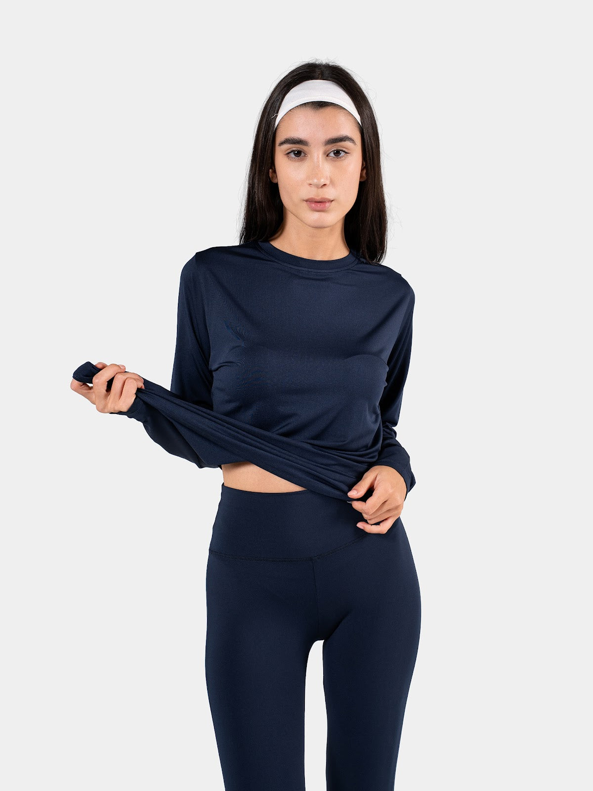 MOVE LOOSE LONG SLEEVE TOP NAVY 5