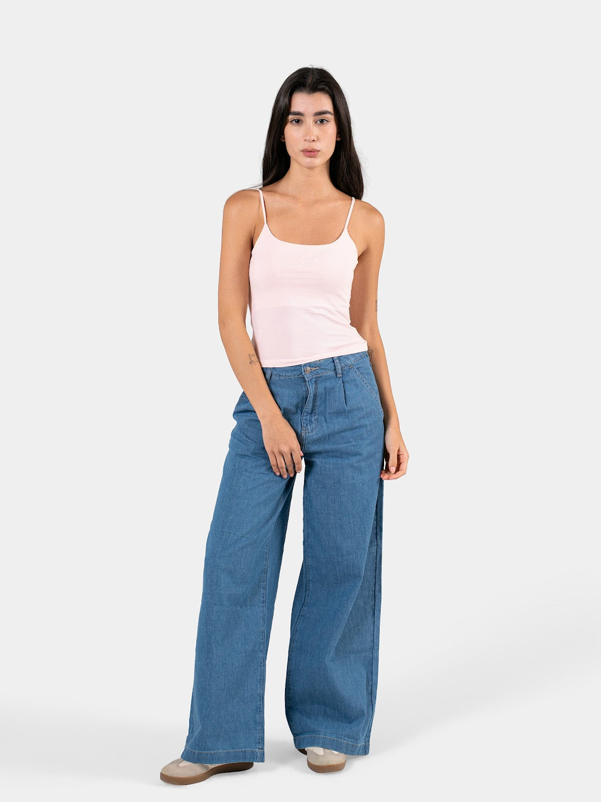 SPAGHETTI STRAP TOP BABY-PINK 1