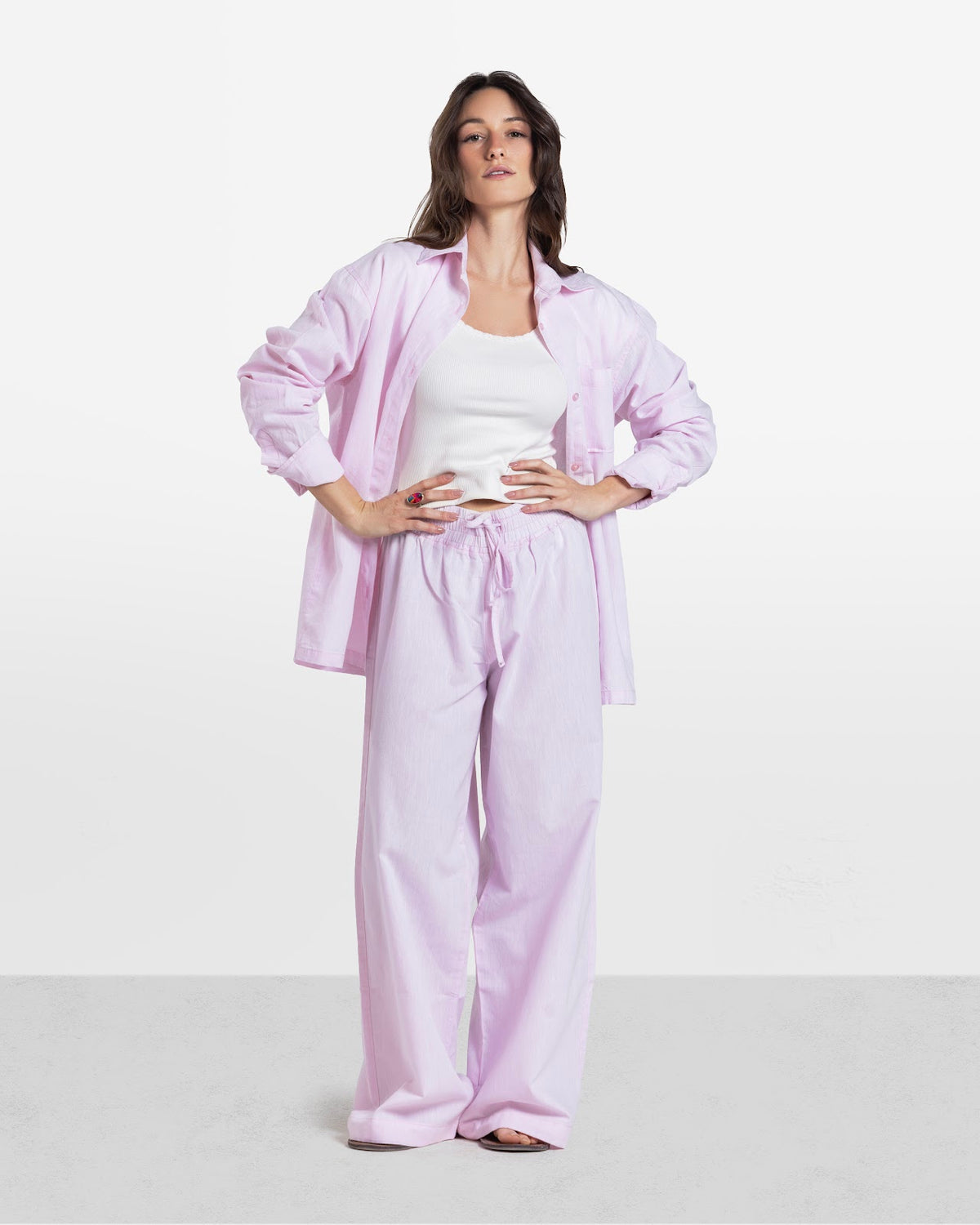 LINEN SHIRT PINK 3