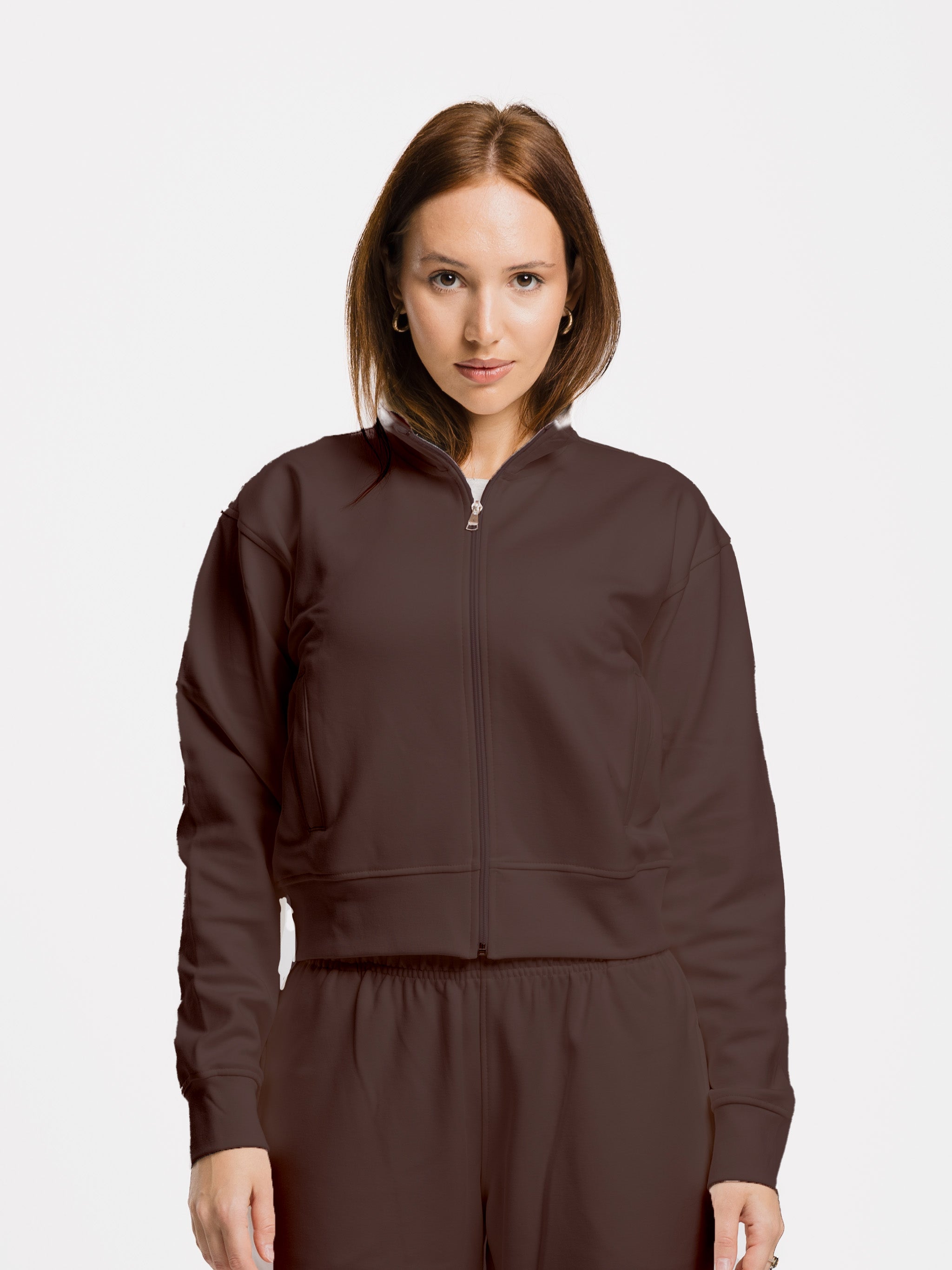 COMFORT+ CROPPED ZIP UP