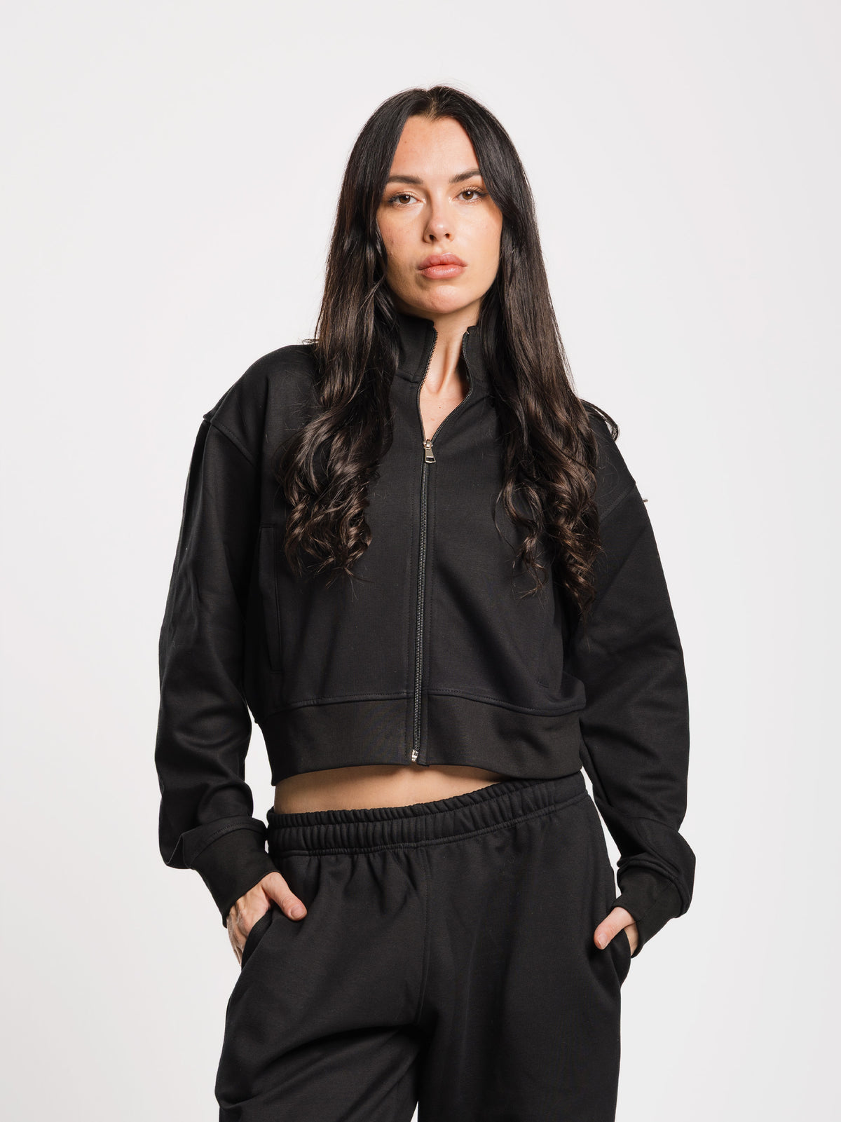 COMFORT+ CROPPED ZIP UP
