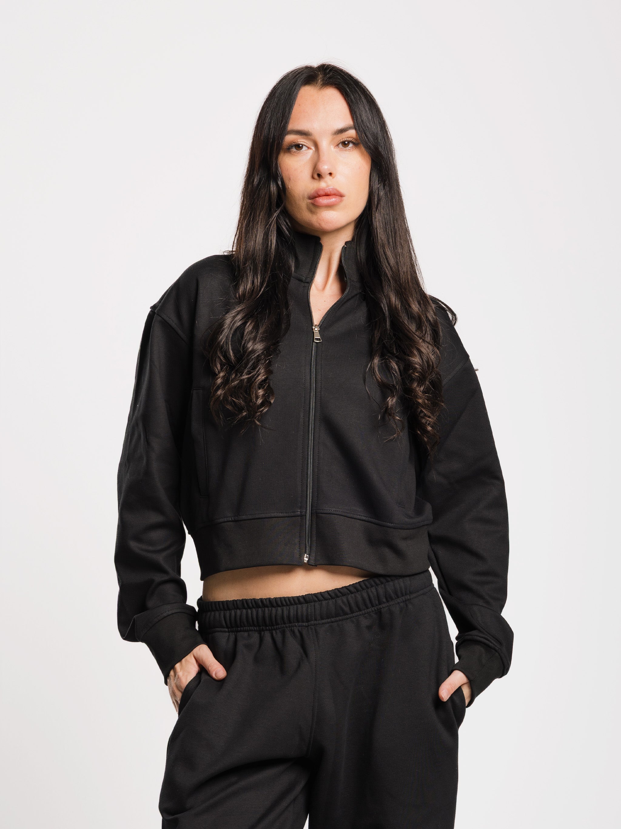 COMFORT+ CROPPED ZIP UP