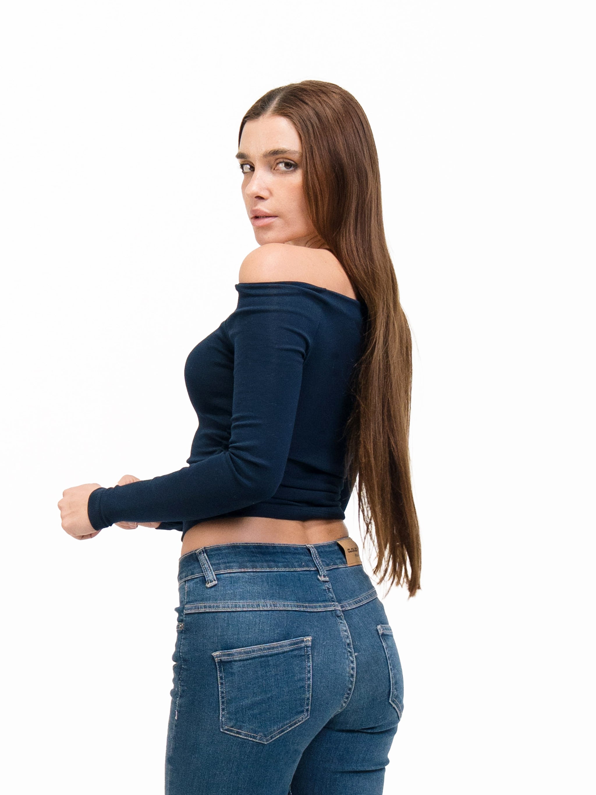 OFF SHOULDER LONG SLEEVE TOP