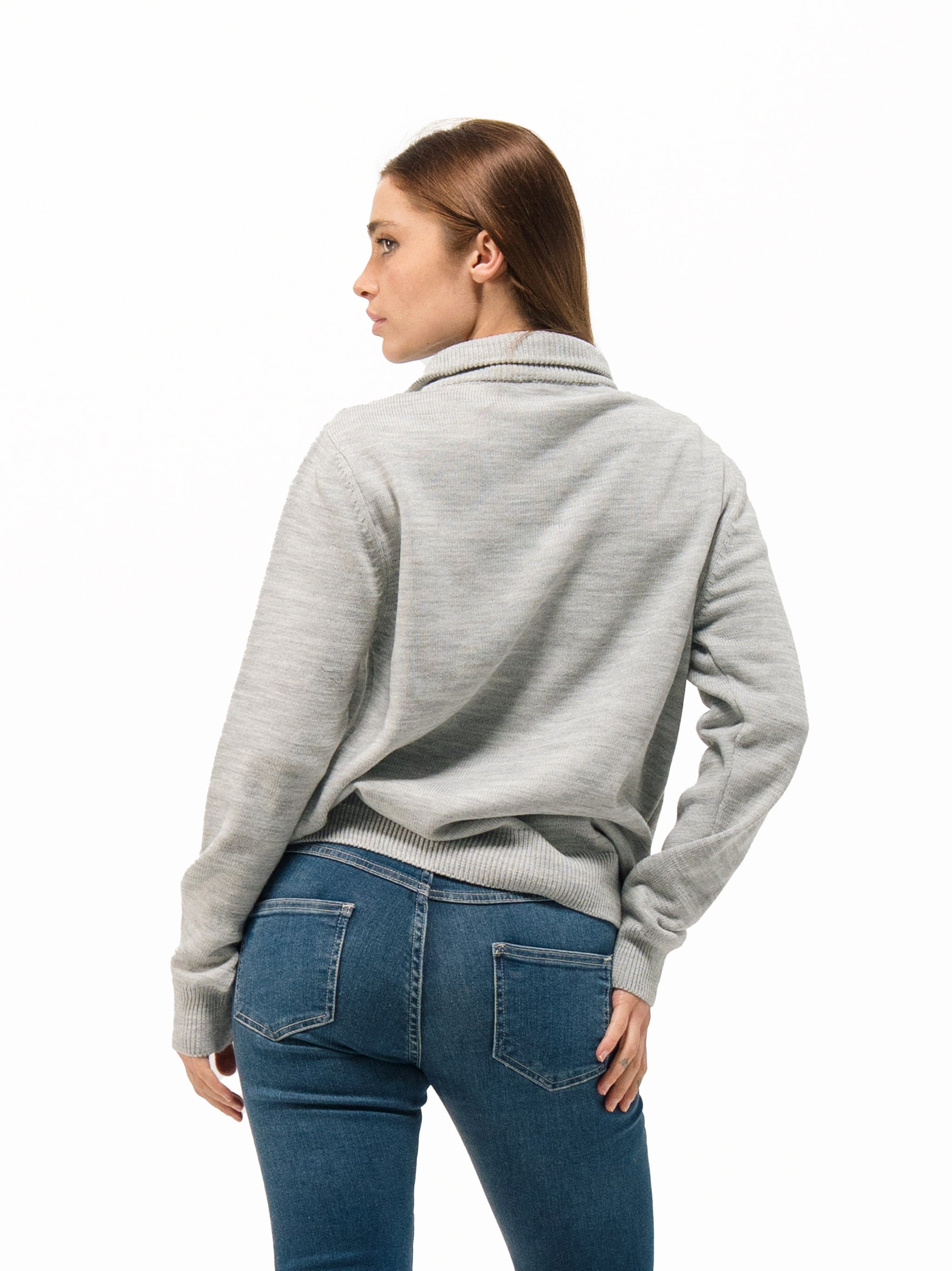 KNIT QUARTER ZIP UP