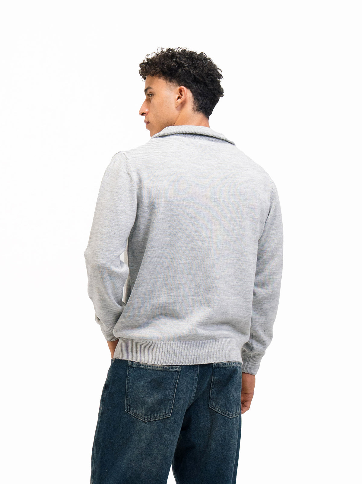 KNIT QUARTER ZIP UP