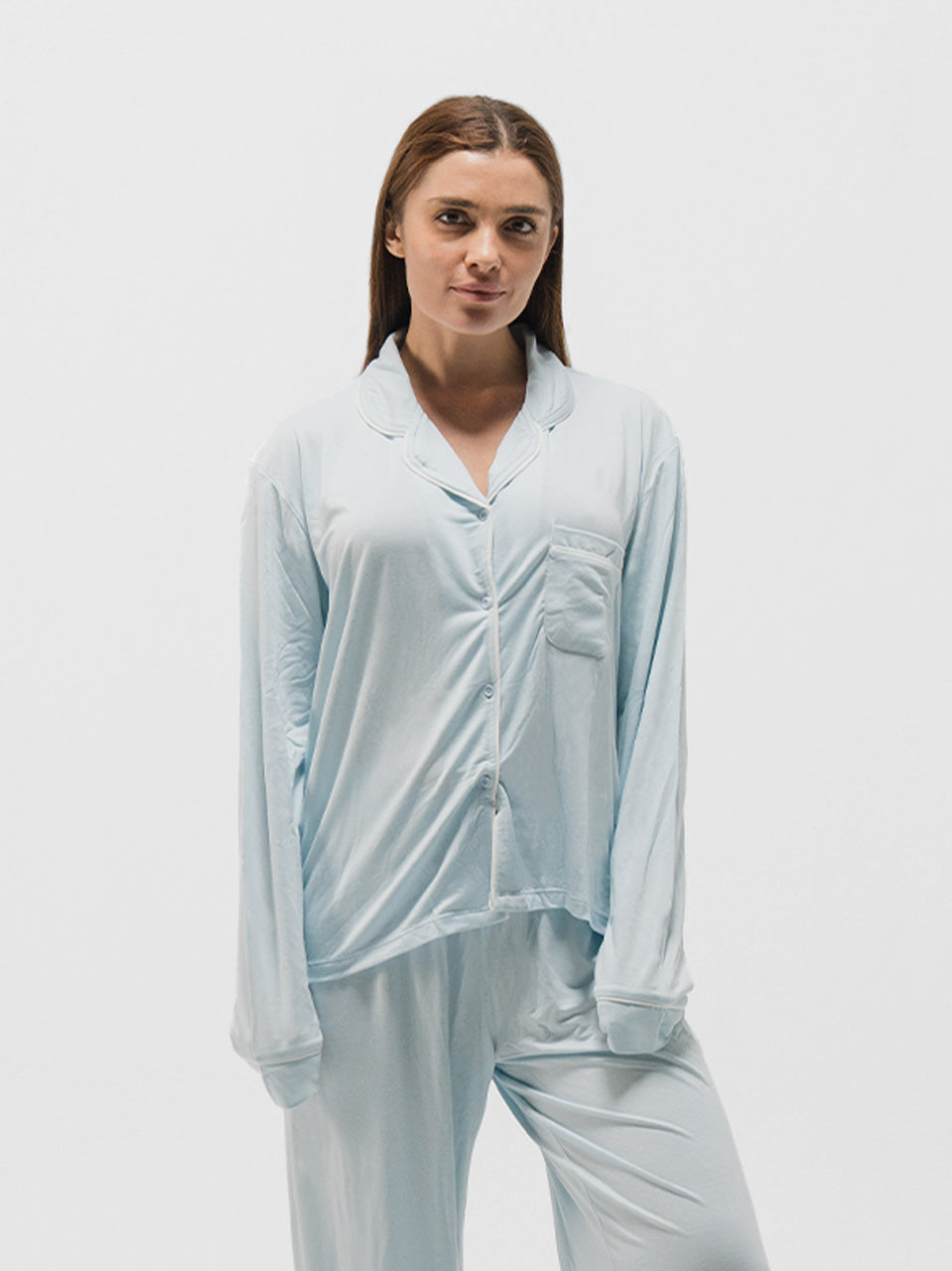 PIPED LONG SLEEVE & PANTS SET