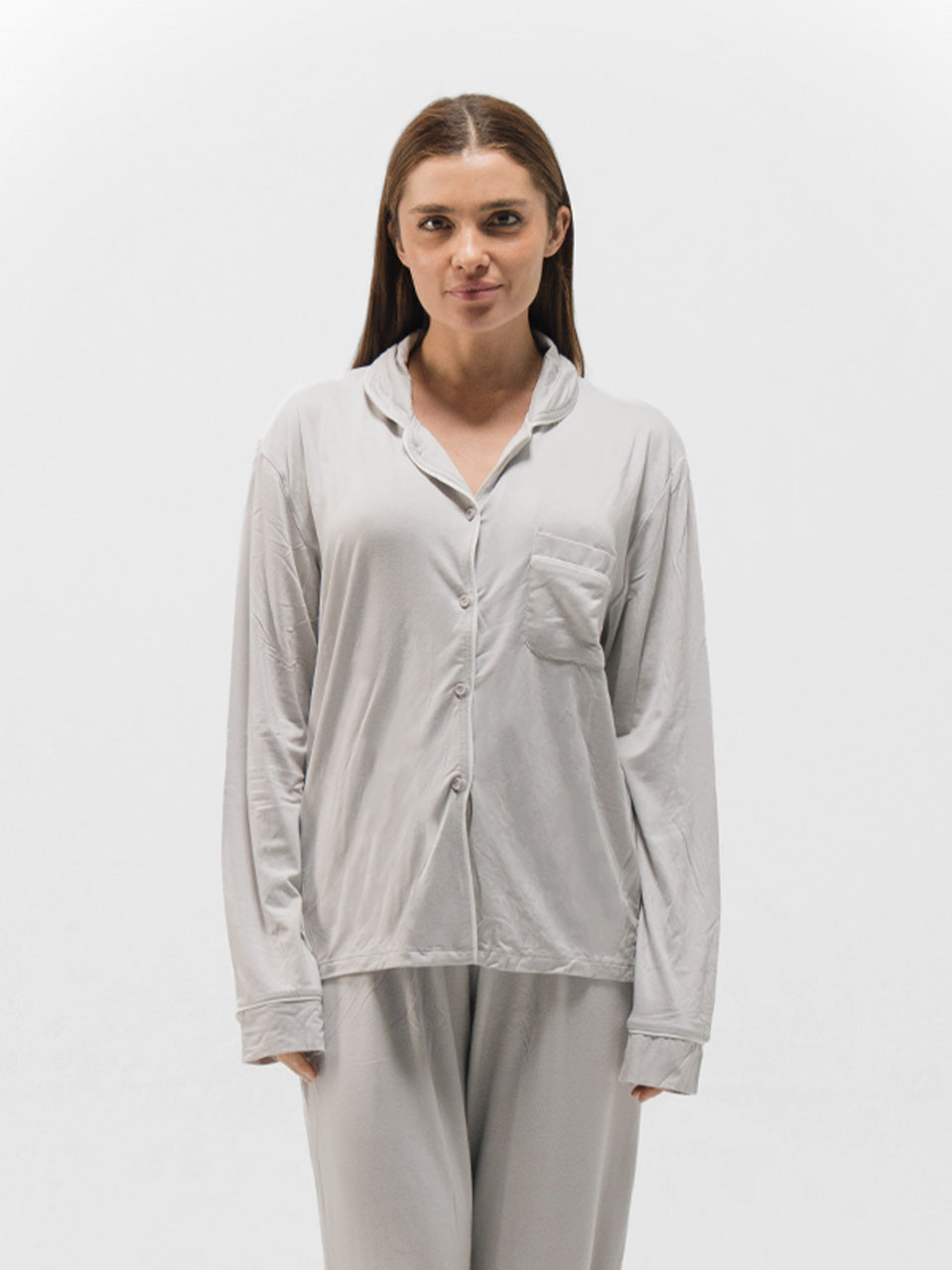 PIPED LONG SLEEVE & PANTS SET