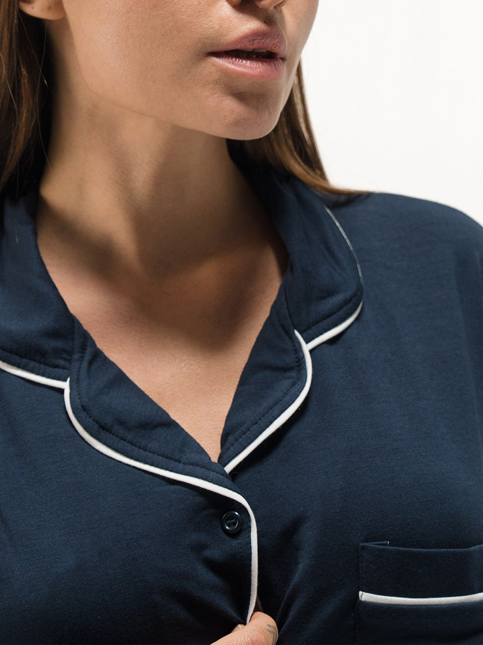 PIPED LONG SLEEVE & PANTS SET