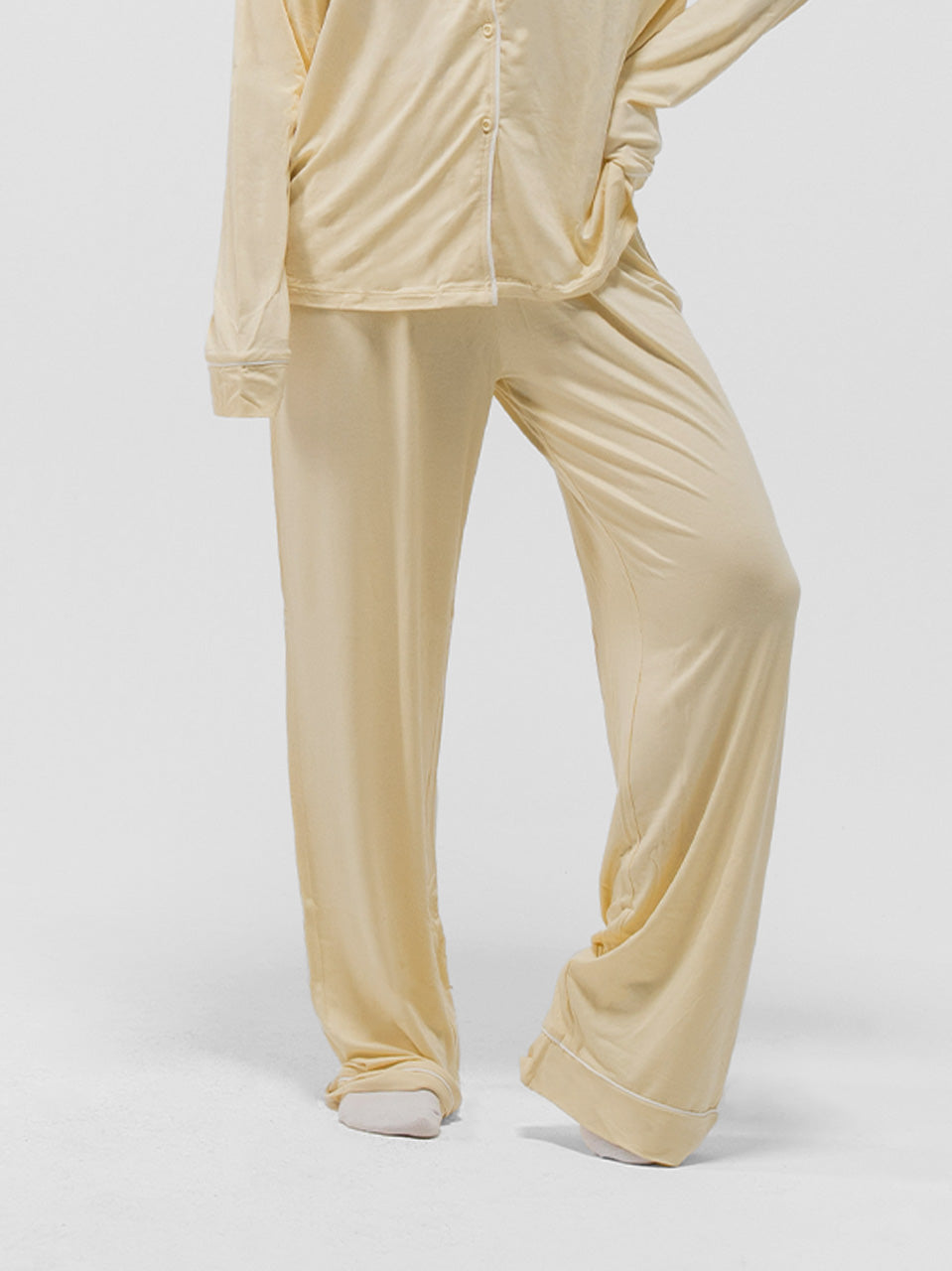 PIPED LONG SLEEVE & PANTS SET
