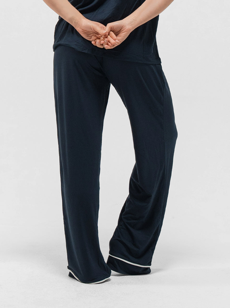 PIPED SHORT SLEEVE & PANTS SET