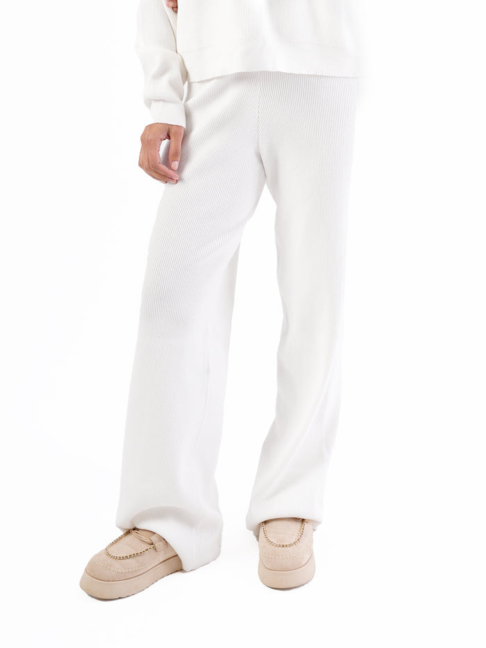 KNIT FLARE PANTS