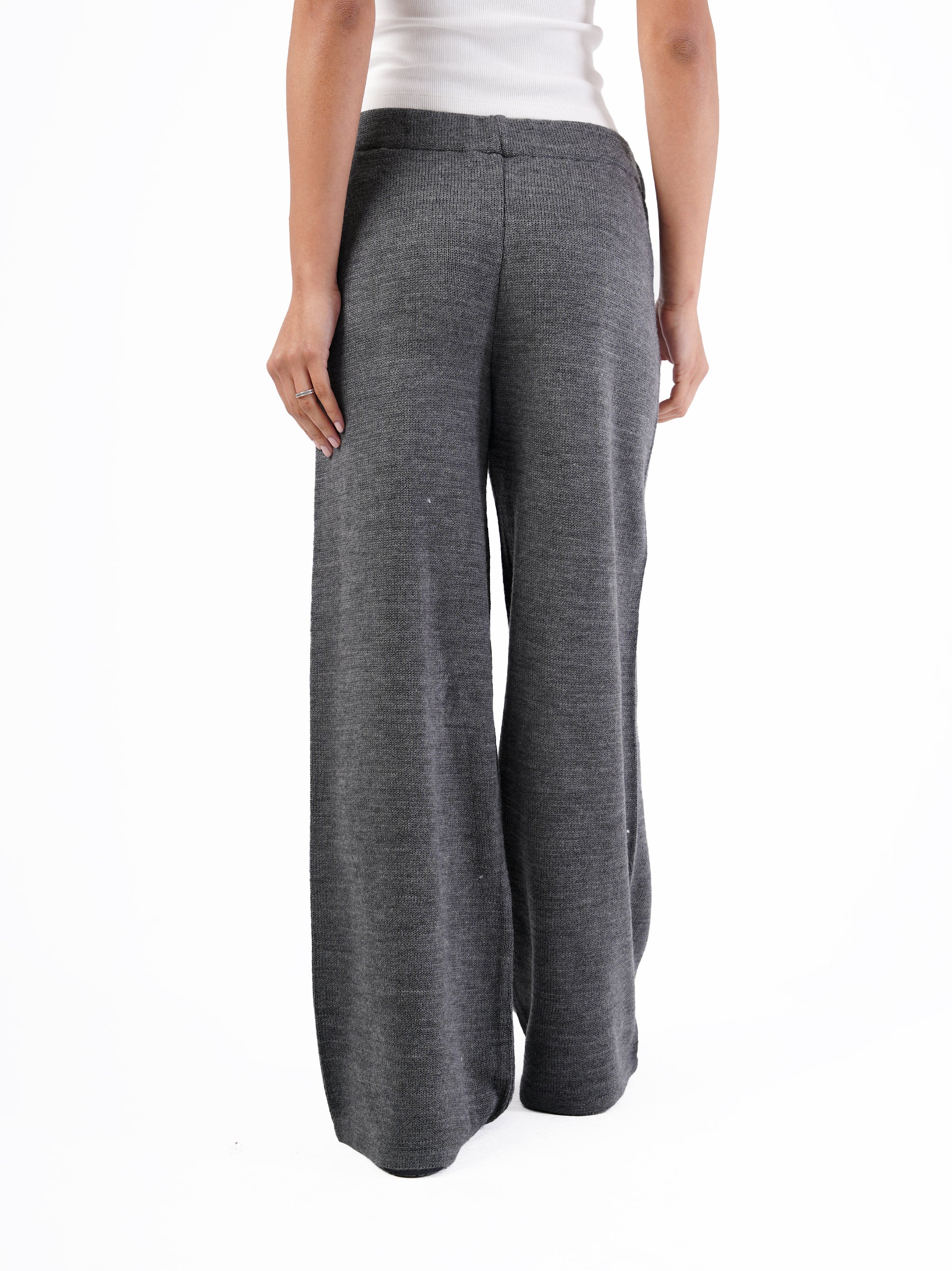 WIDE LEG KNIT PANTS