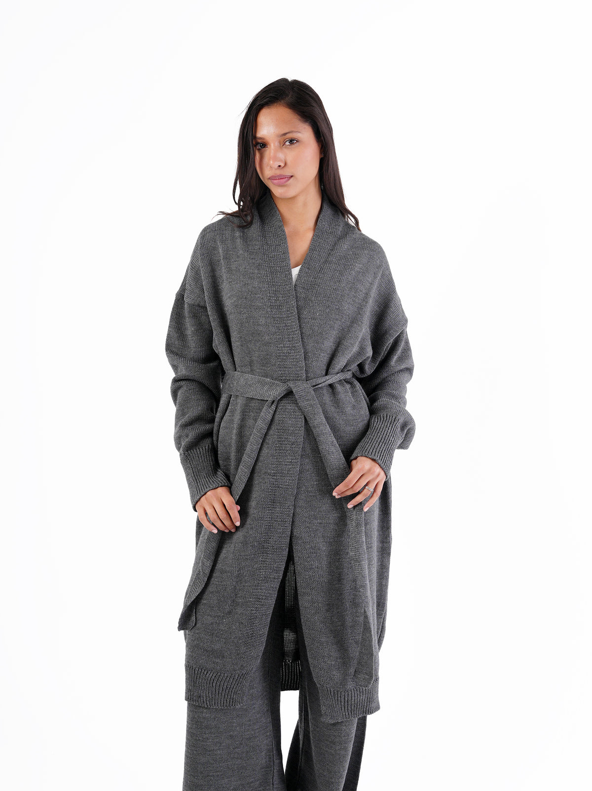 KNIT LONG CARDIGAN