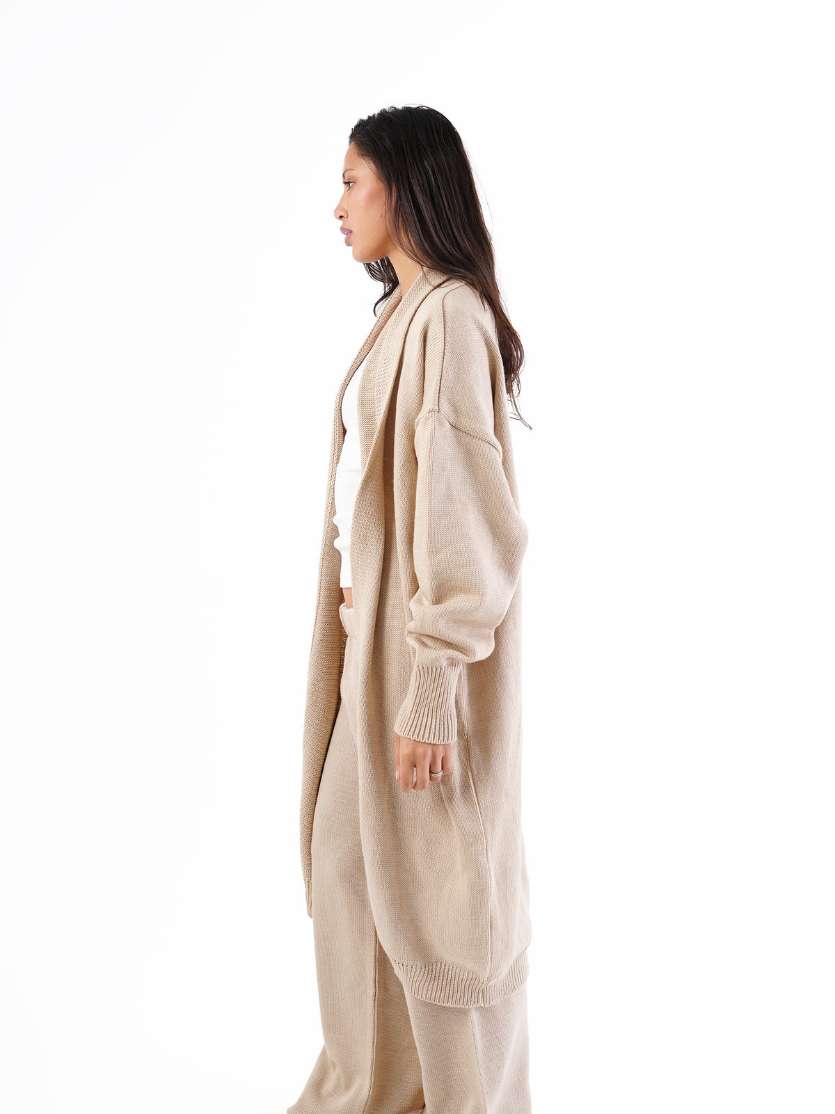 KNIT LONG CARDIGAN