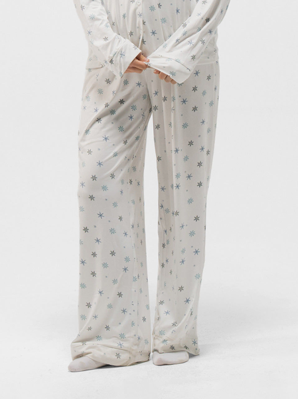 BUTTON UP LONG SLEEVE PANTS SET