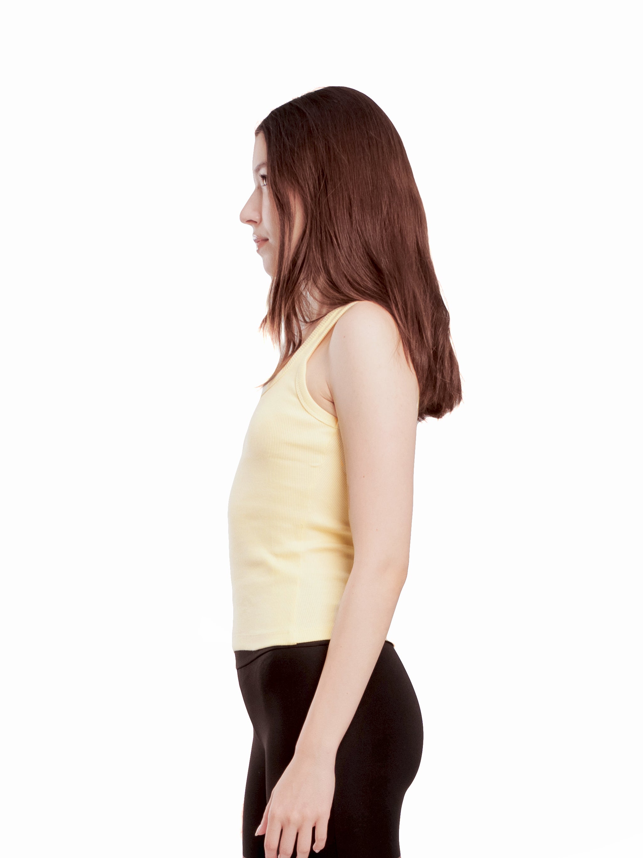 YELLOW U-SHAPED TANK TOP