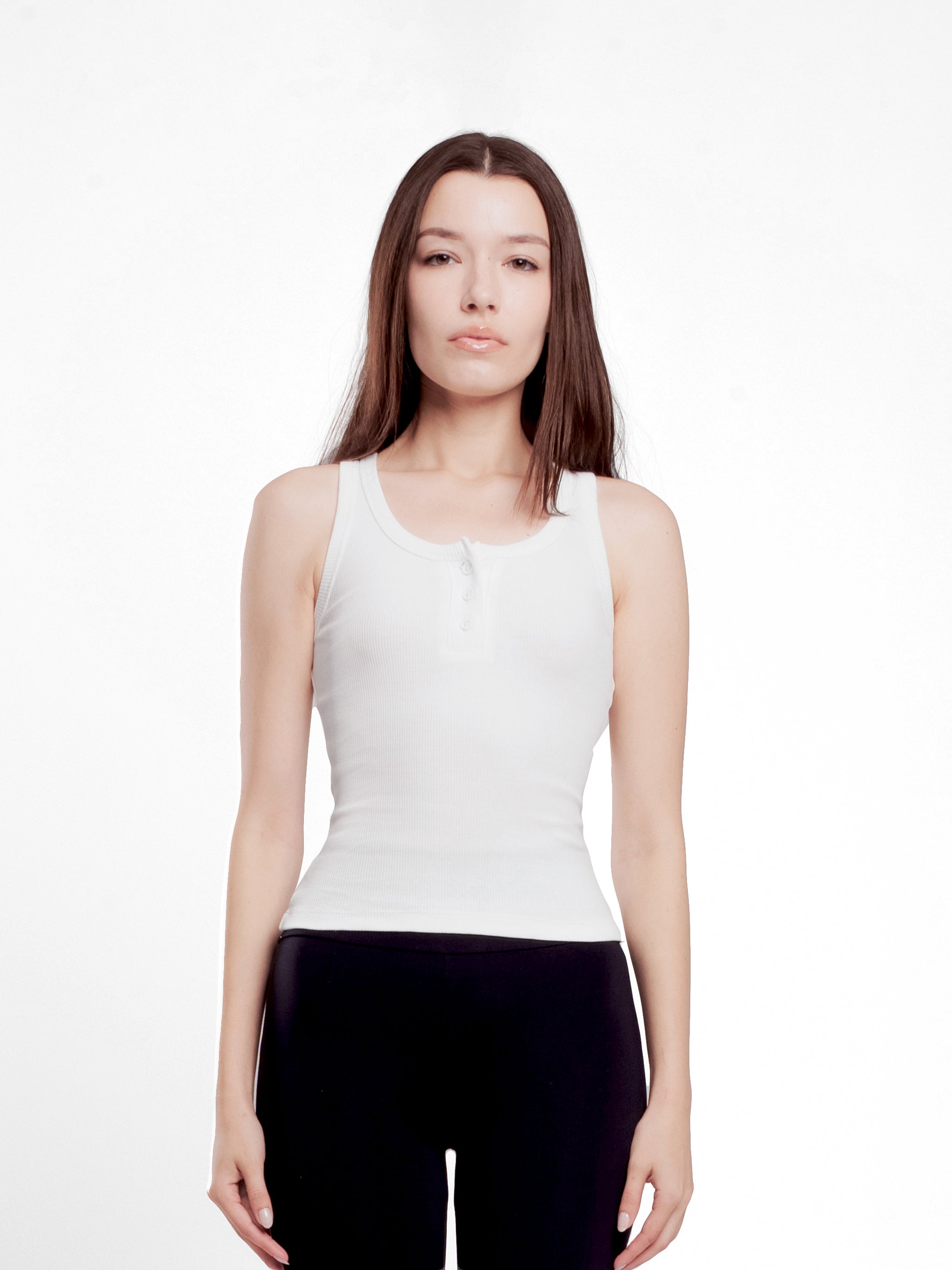 OFF-WHITE BUTTON UP TANK TOP