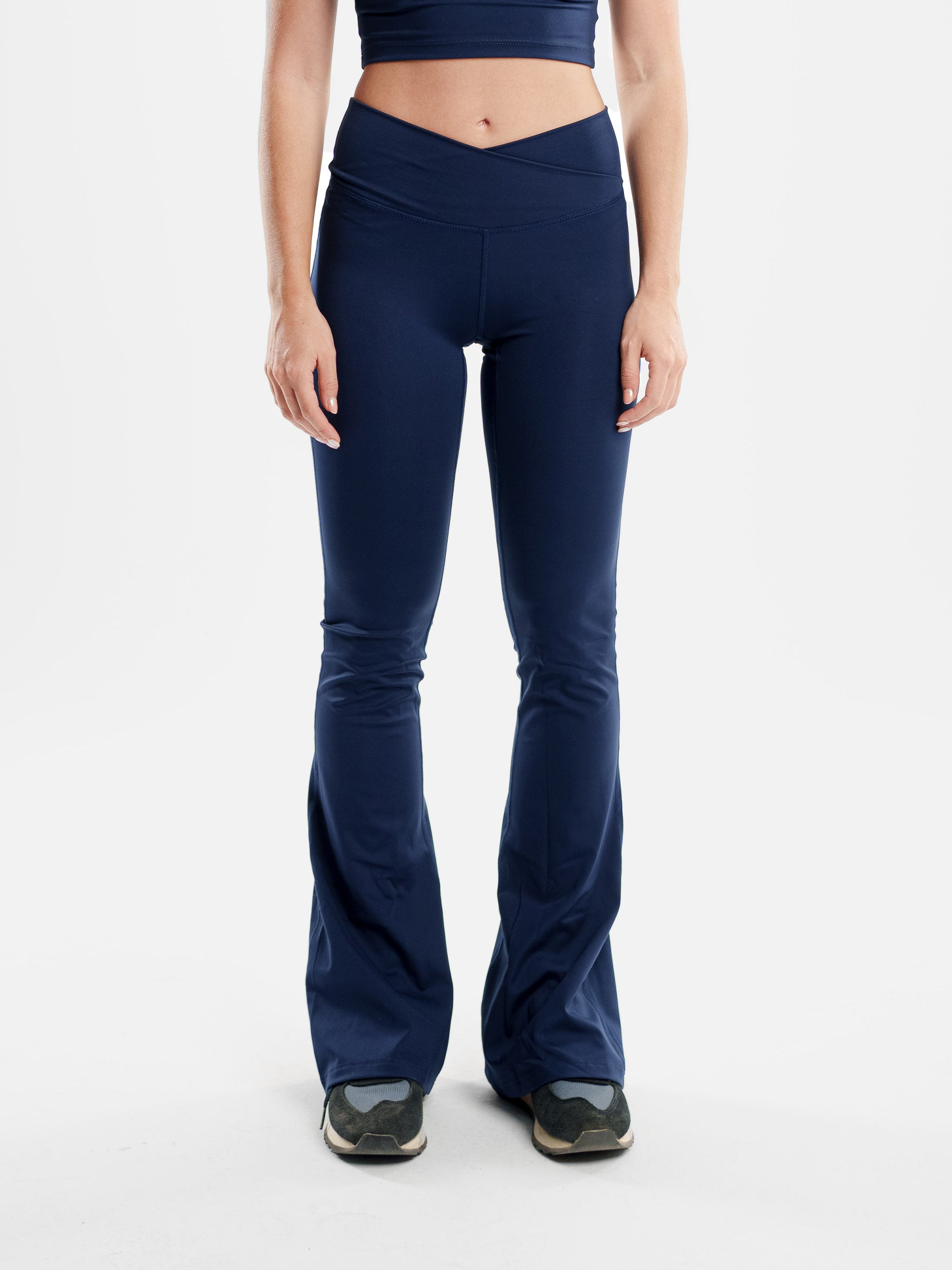 NAVY MOVE CROSSOVER YOGA PANTS