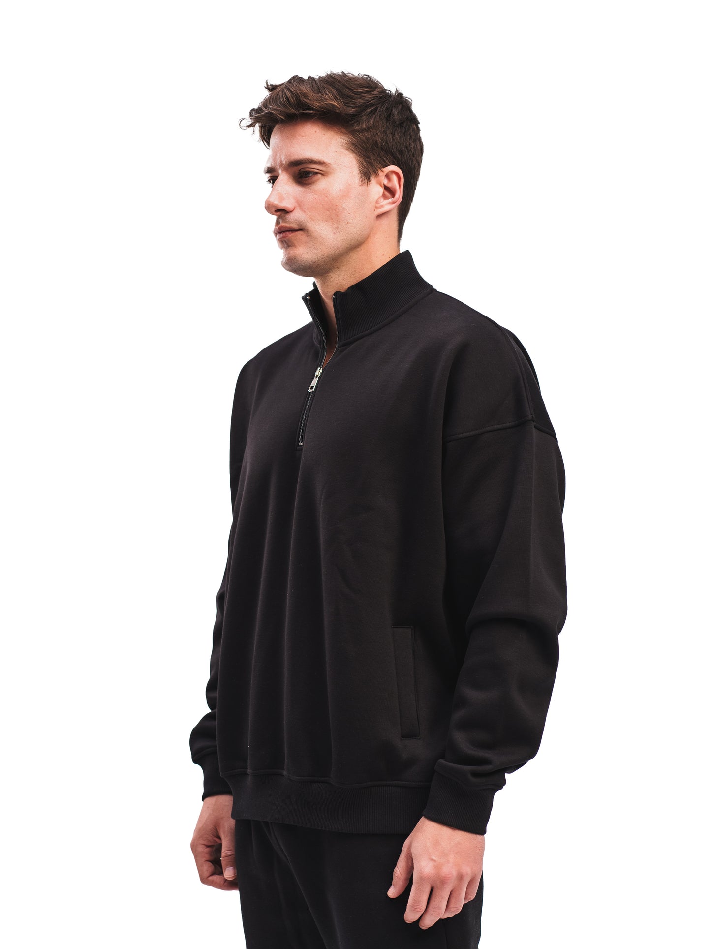 BLACK QUARTER ZIP