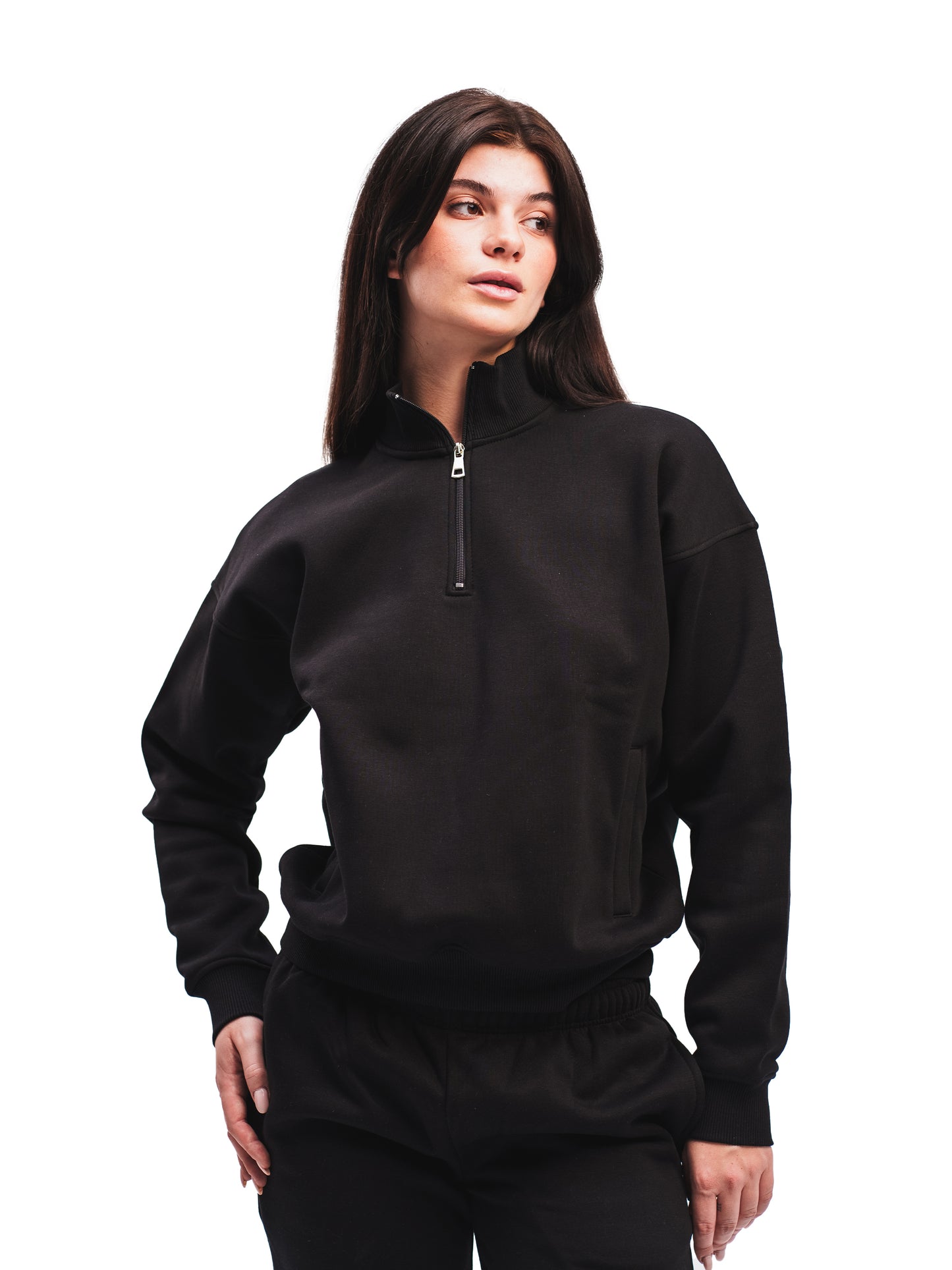 BLACK QUARTER ZIP