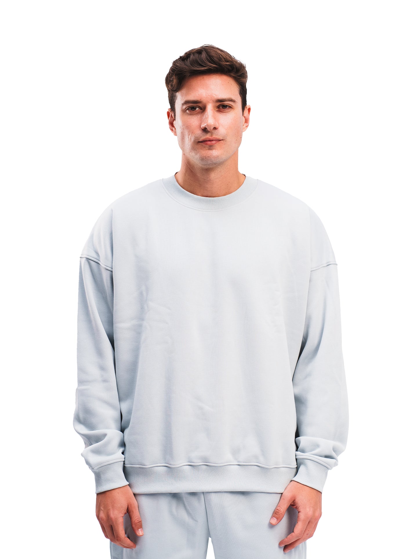 BLUE GREY CREWNECK