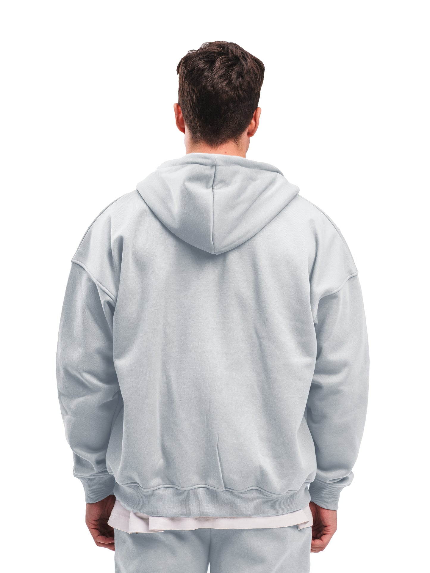 BLUE GREY ZIP UP