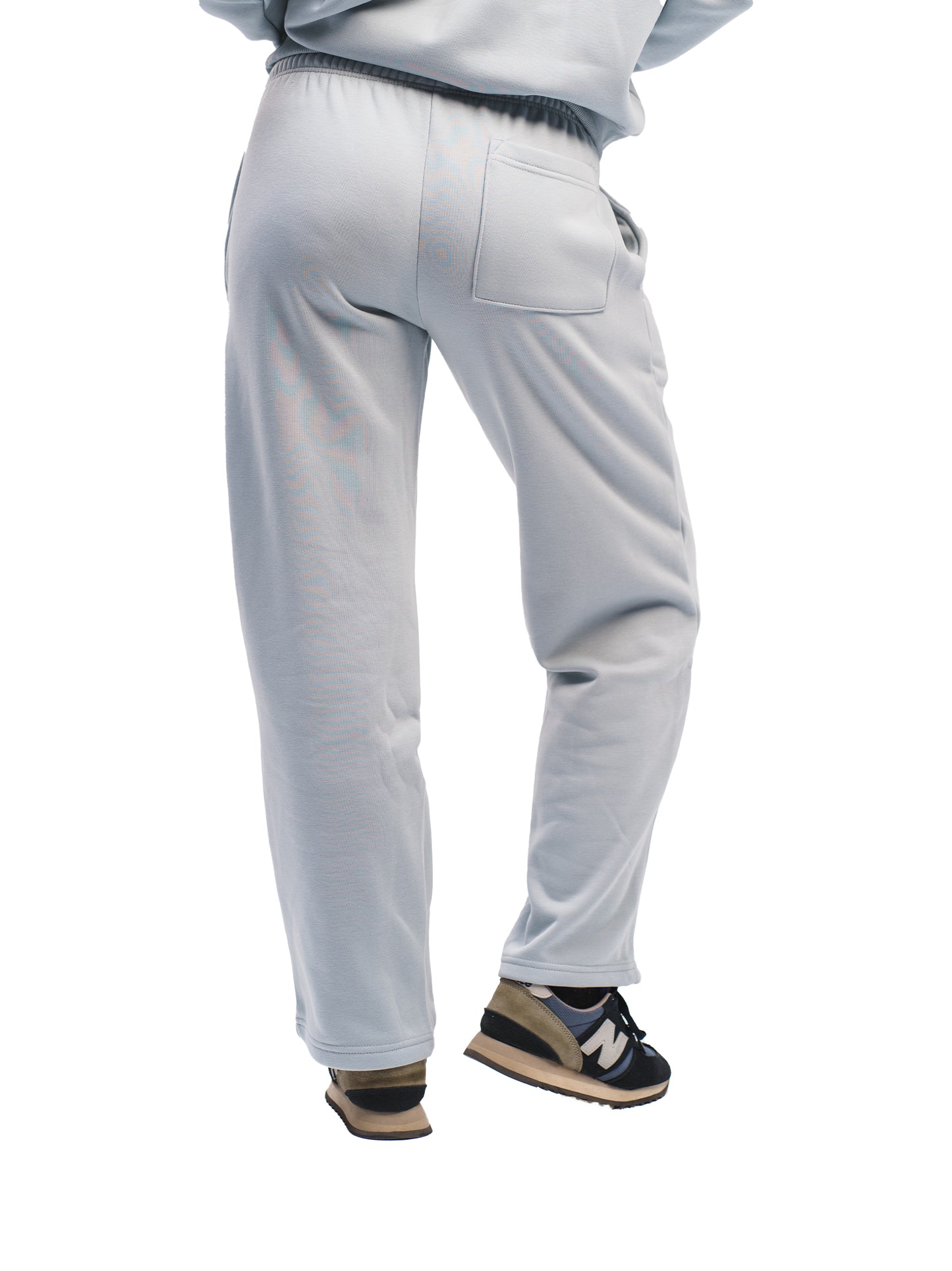 BLUE GREY STRAIGHT LEG SWEATPANTS