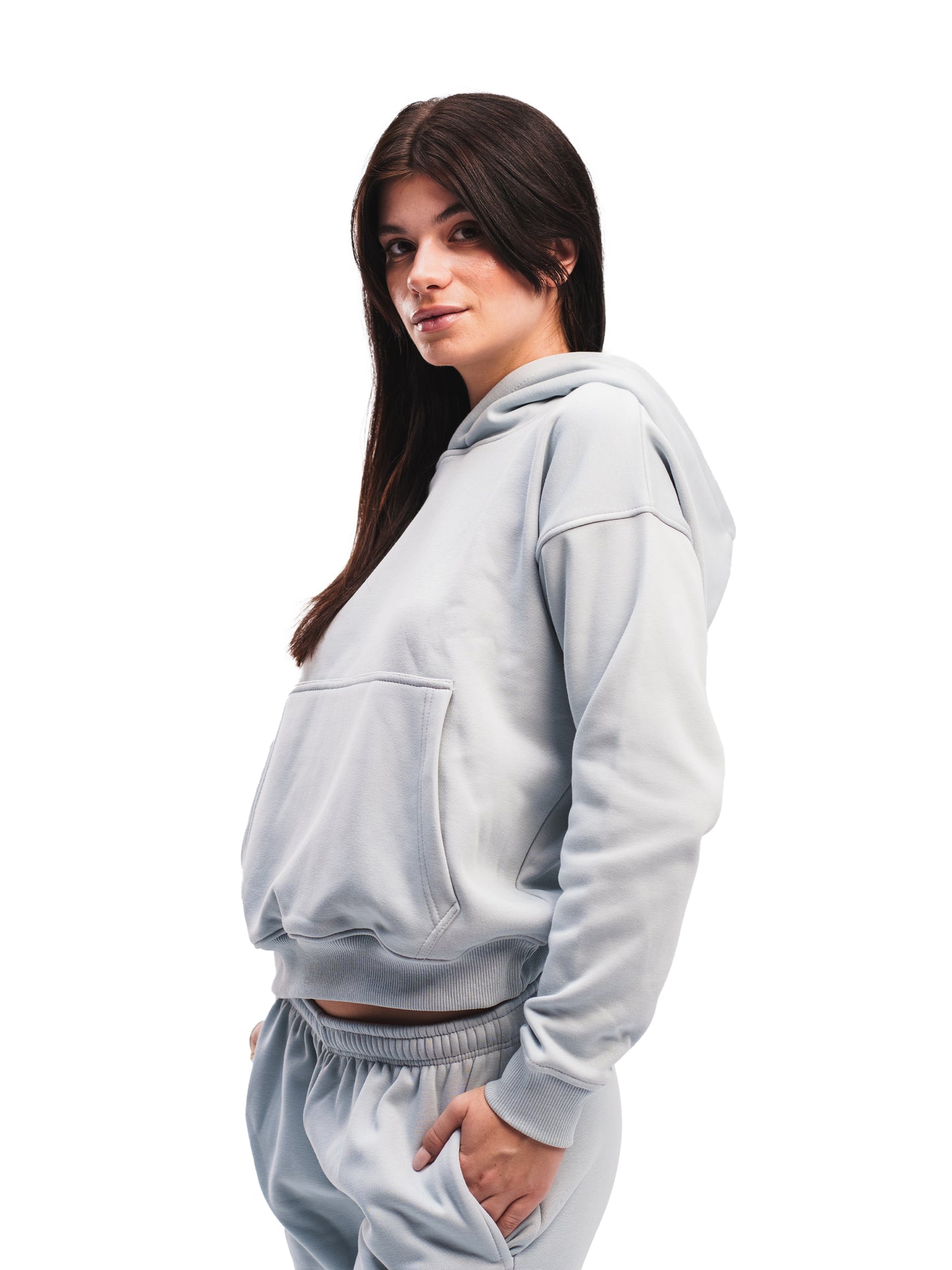 BLUE GREY HOODIE