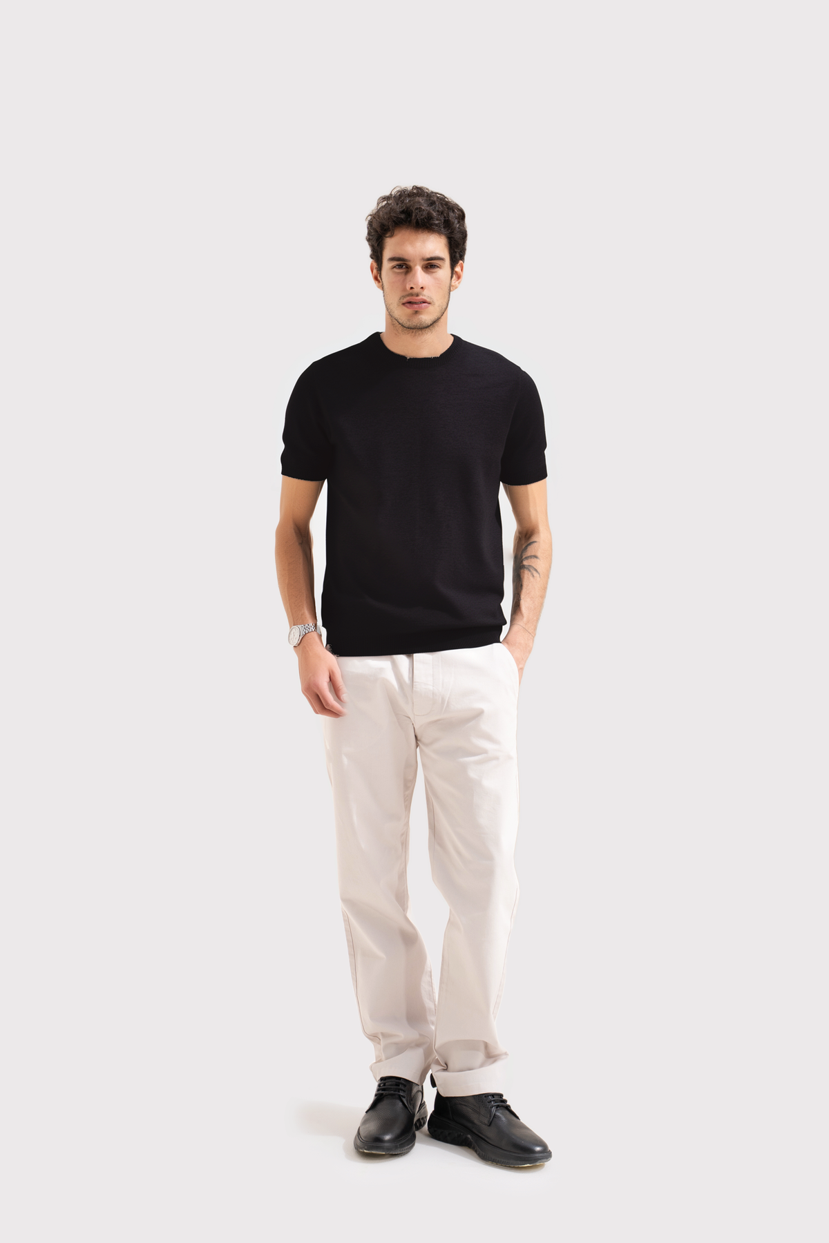 KNITTED MENS T SHIRT