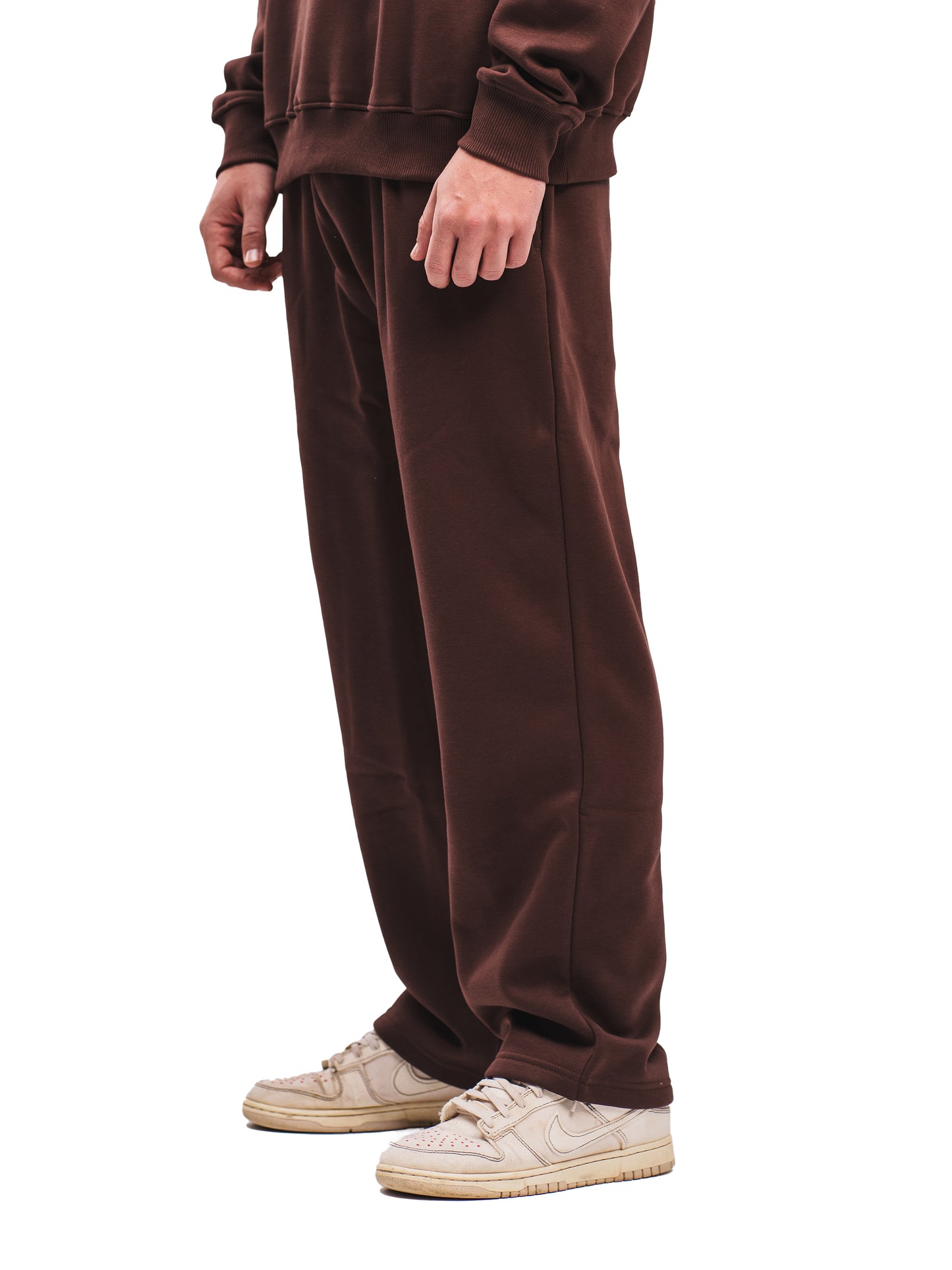 ESPRESSO BROWN STRAIGHT LEG SWEATPANTS