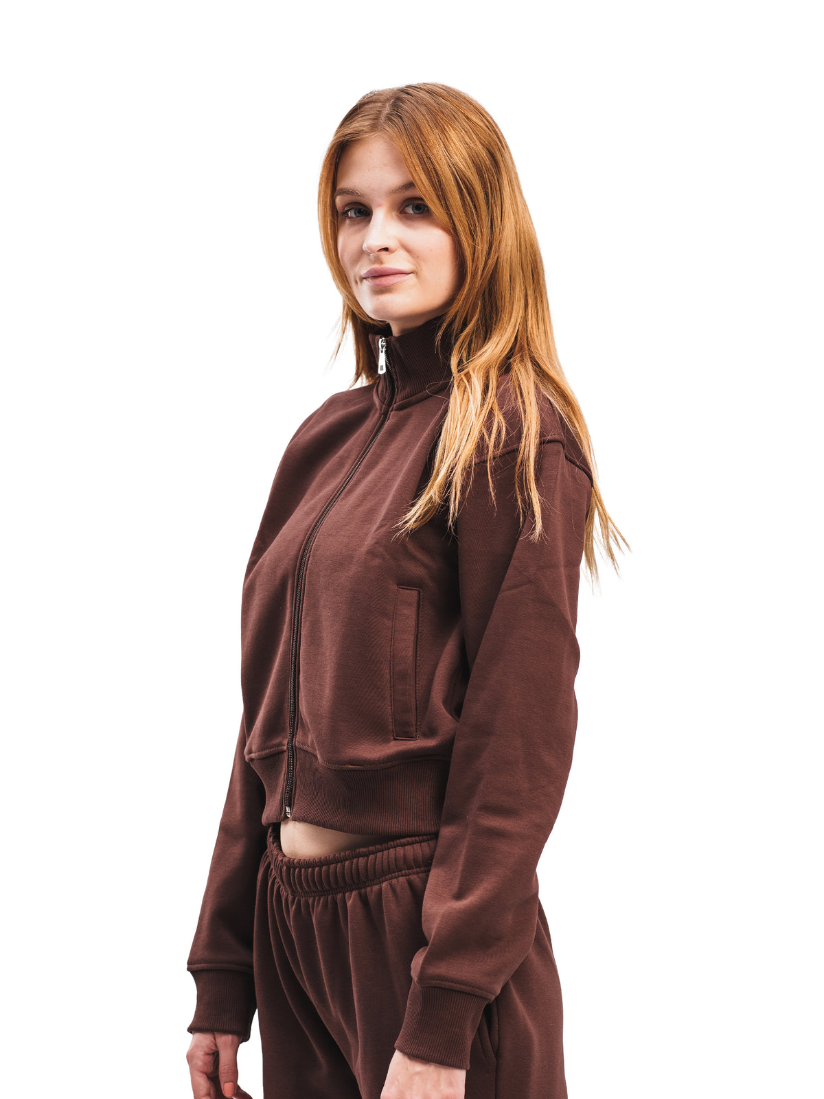 CROPPED ZIP UP