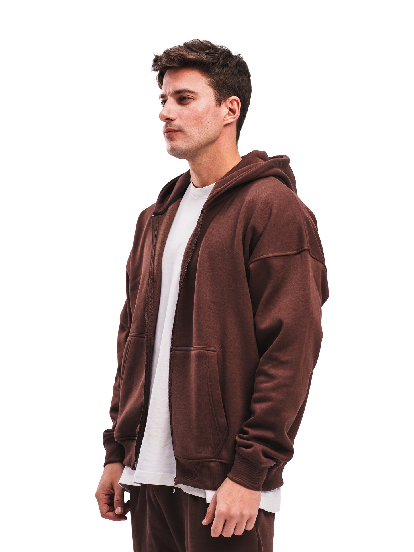 ESPRESSO BROWN ZIP UP