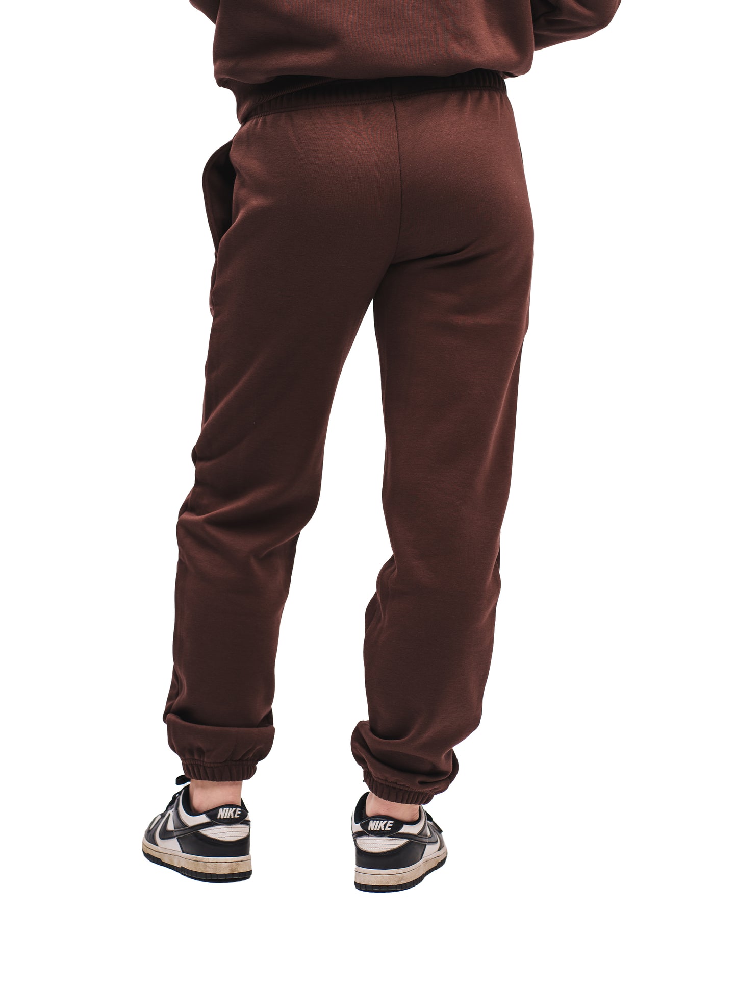 ESPRESSO BROWN ELASTIC HEM SWEATPANTS