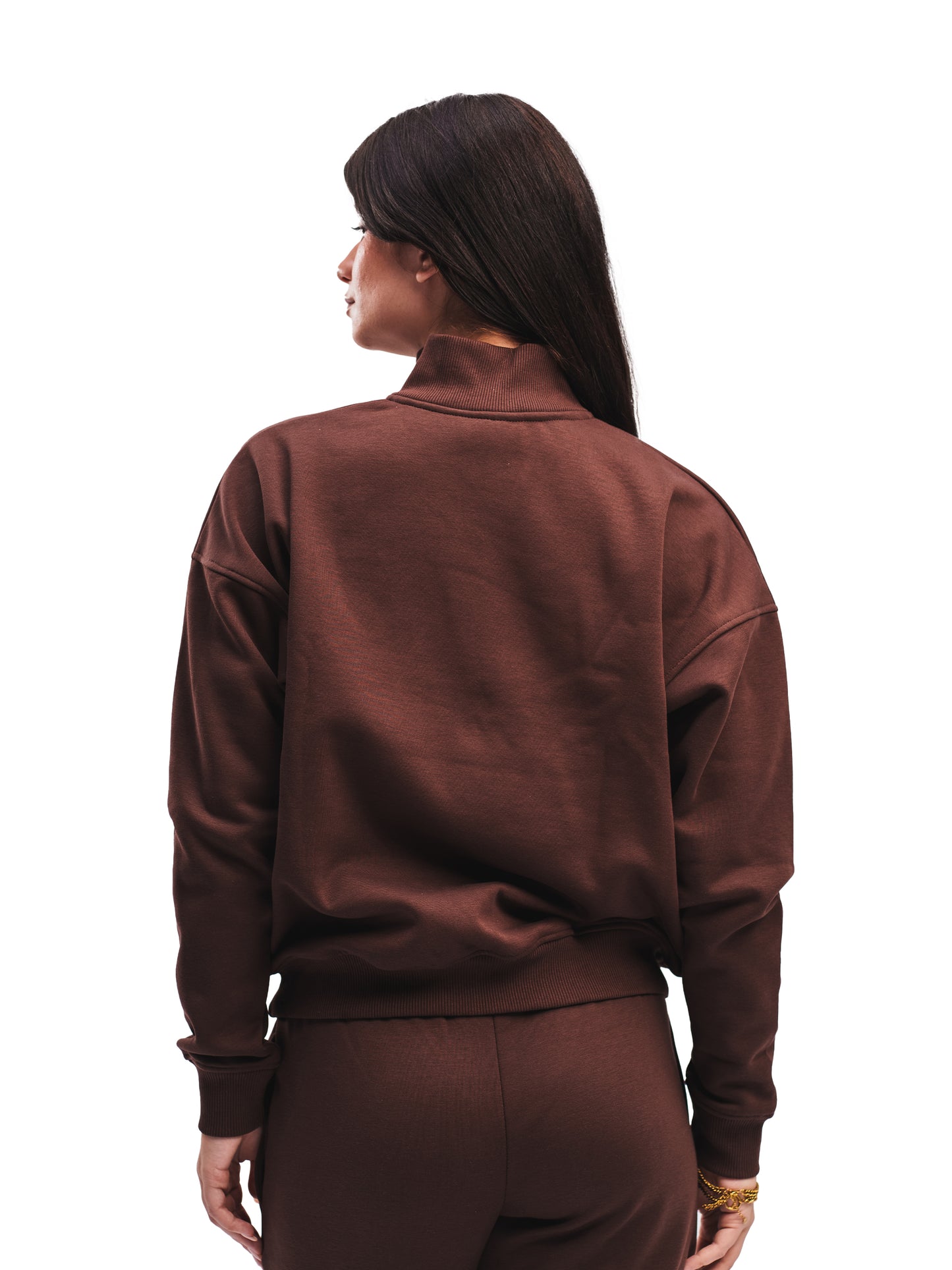 ESPRESSO BROWN QUARTER ZIP