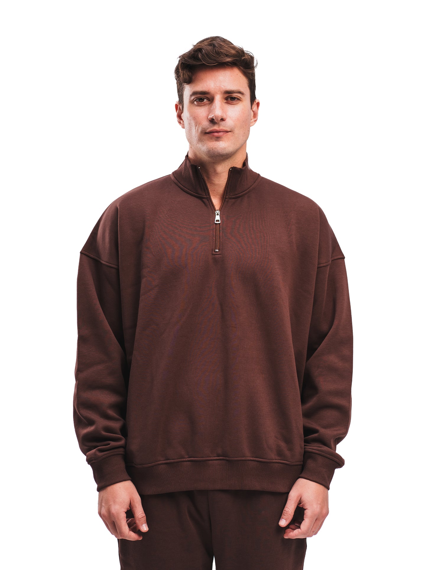 ESPRESSO BROWN QUARTER ZIP