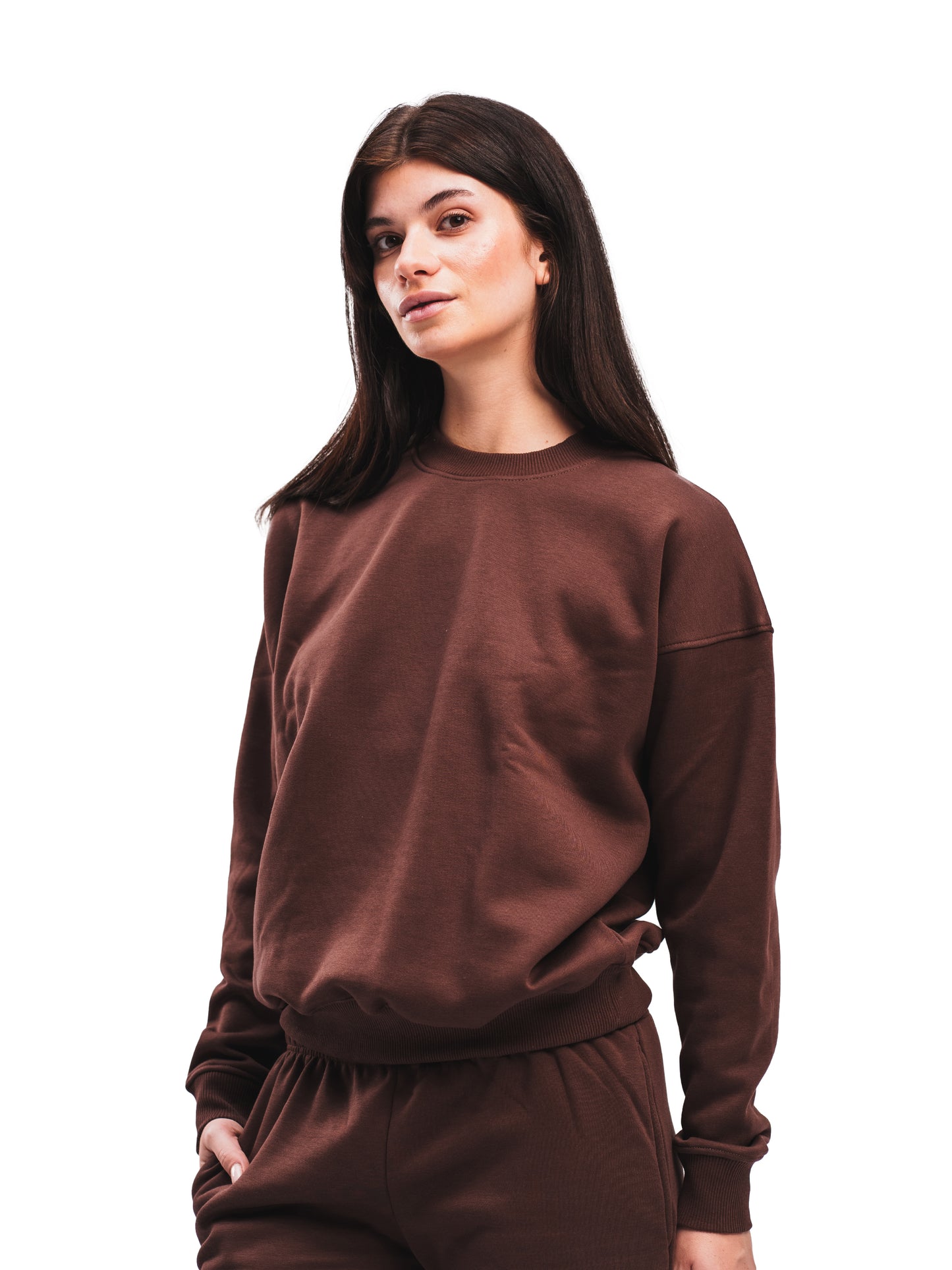 ESPRESSO BROWN CREWNECK