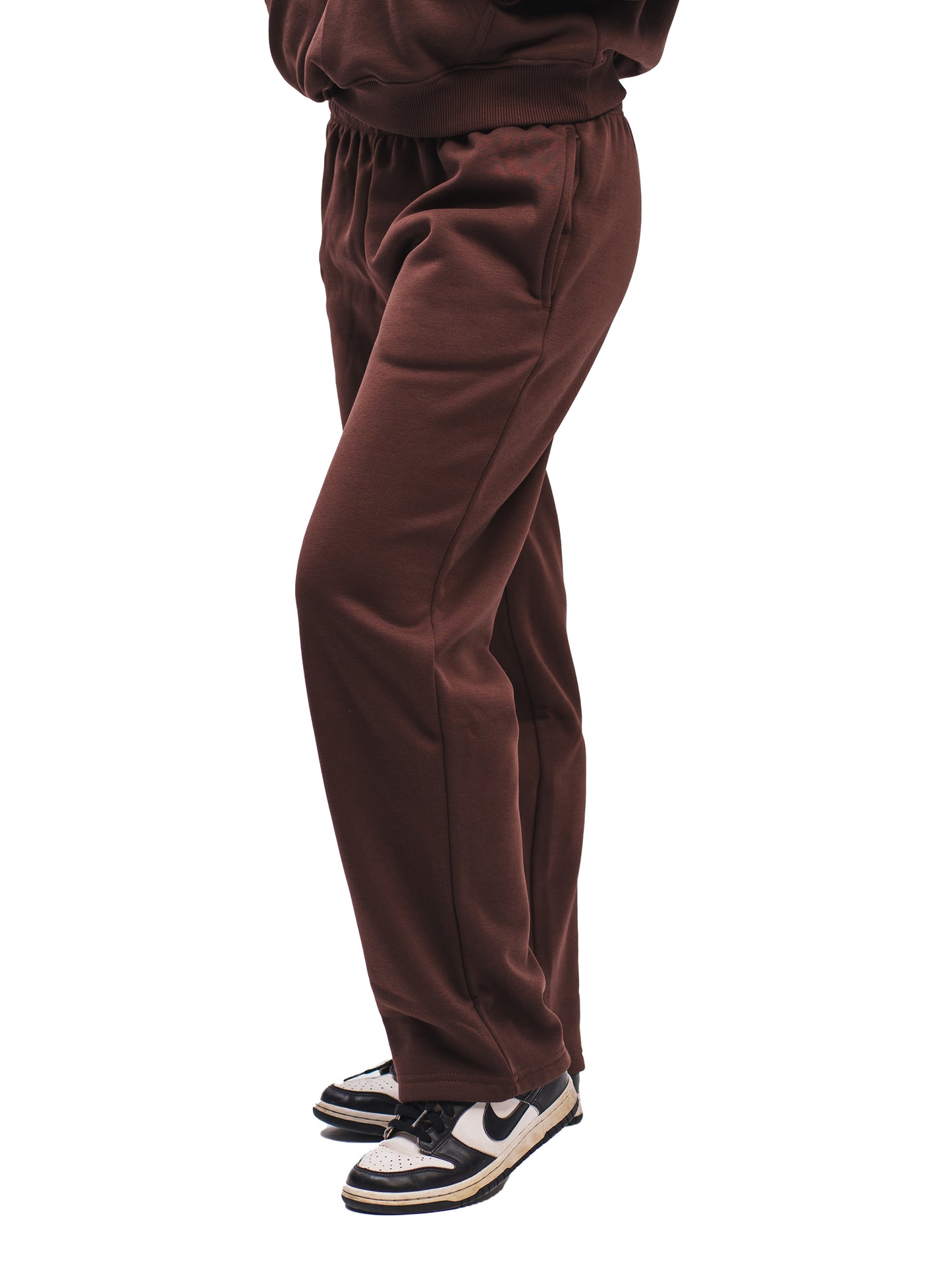 ESPRESSO BROWN STRAIGHT LEG SWEATPANTS